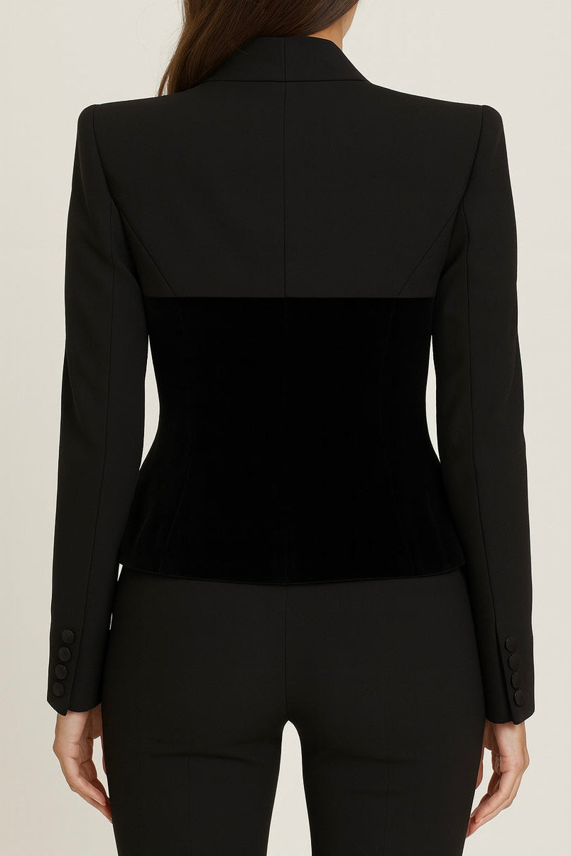 Velvet Patch Blazer