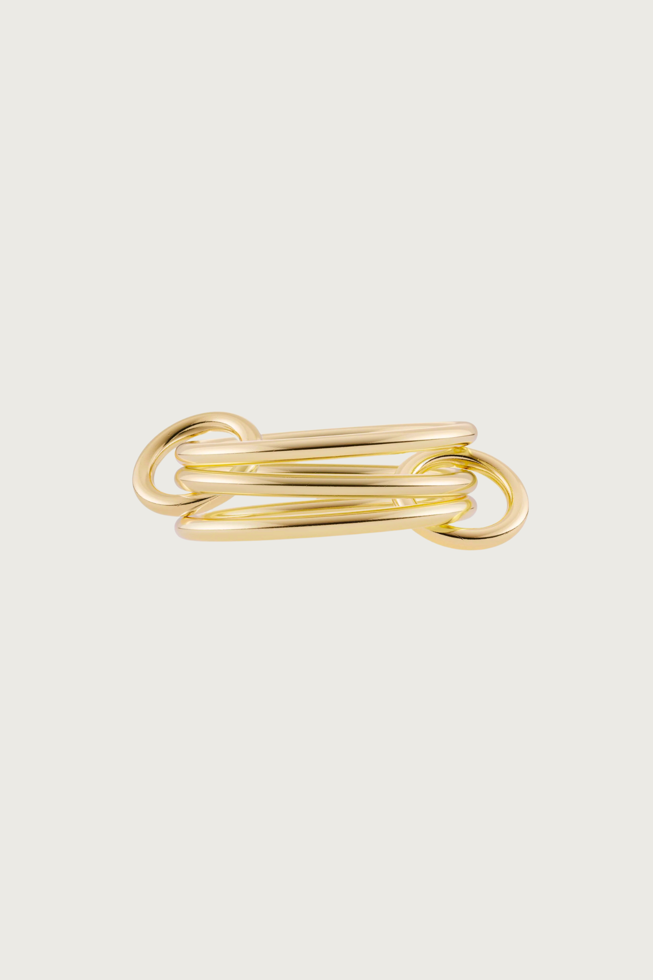 18k Gold Plated Interlocked Stackable Ring
