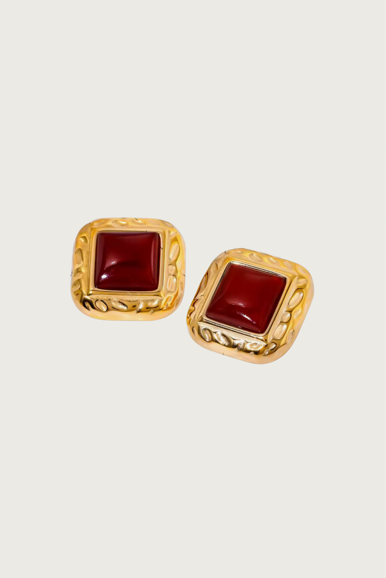 18k Gold Plated Vintage Stud Earrings