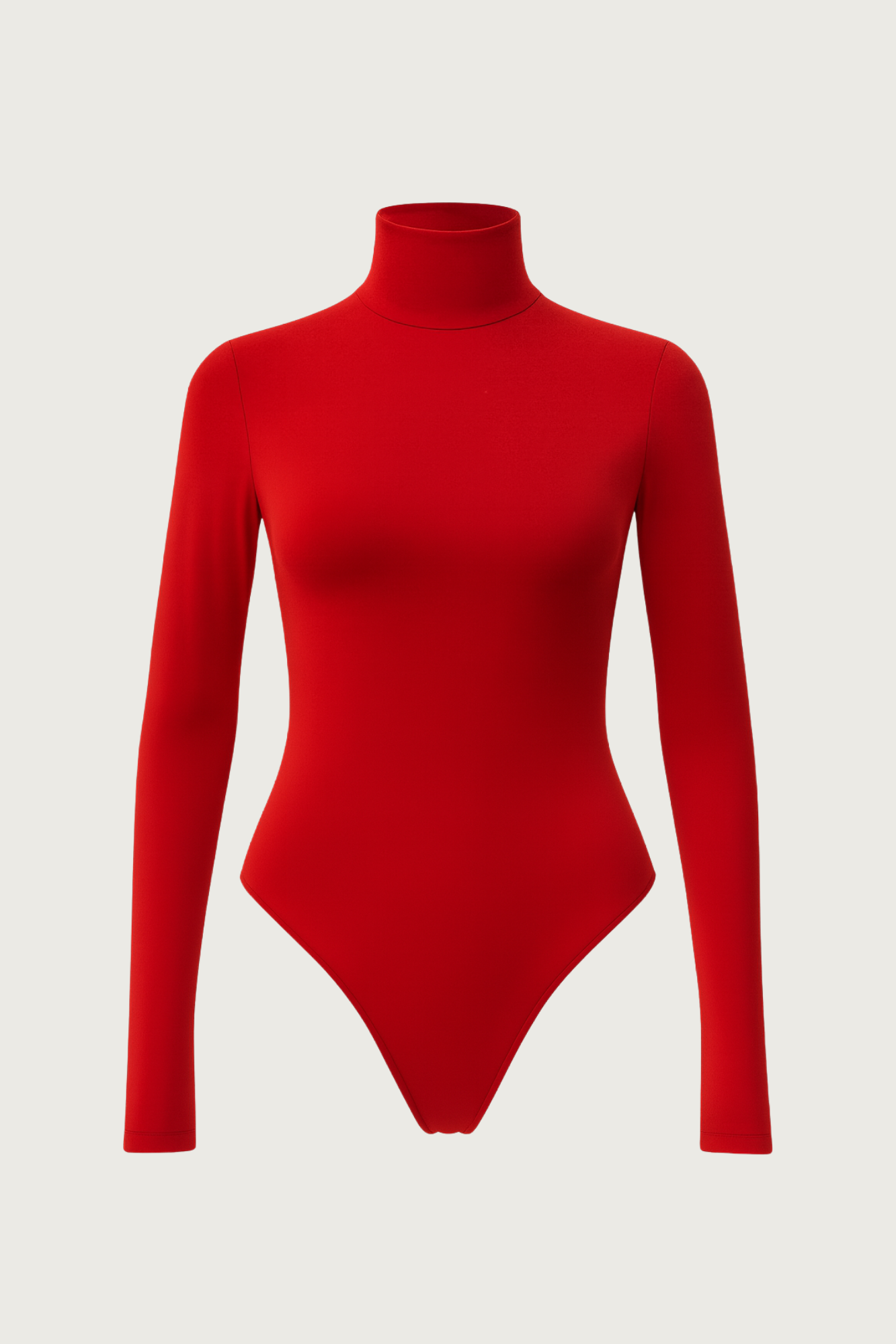 Essential Turtleneck Bodysuit - Red