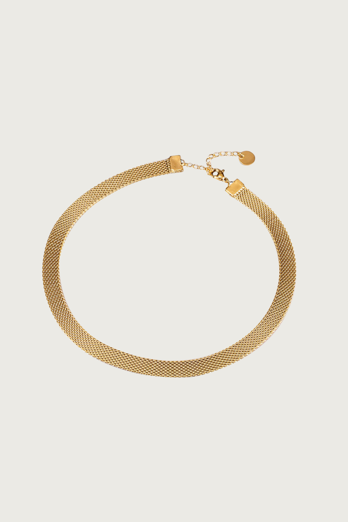 18k Gold Plated Mesh Chain Bracelet