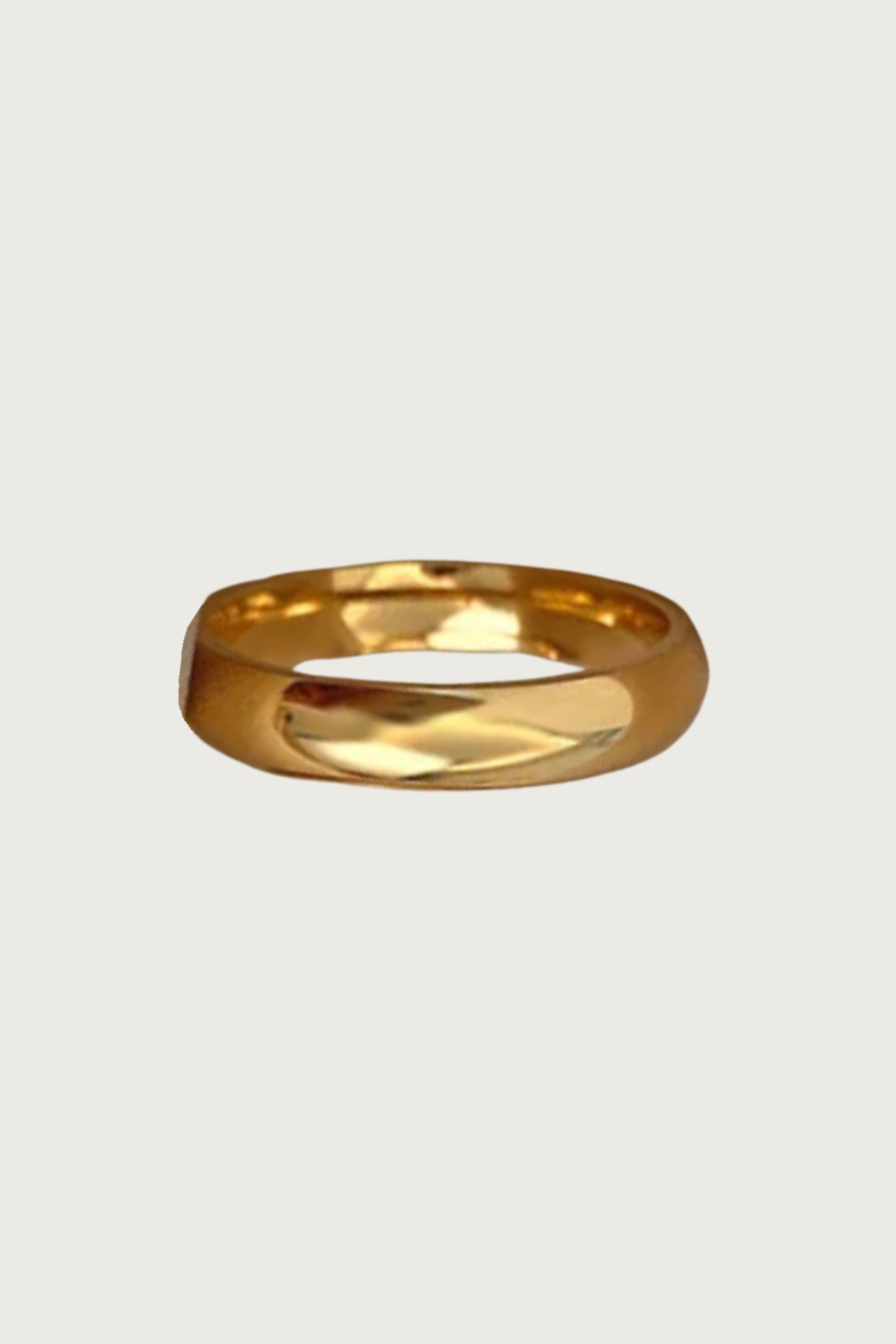 18k Gold Plated 4mm Stacker Ring