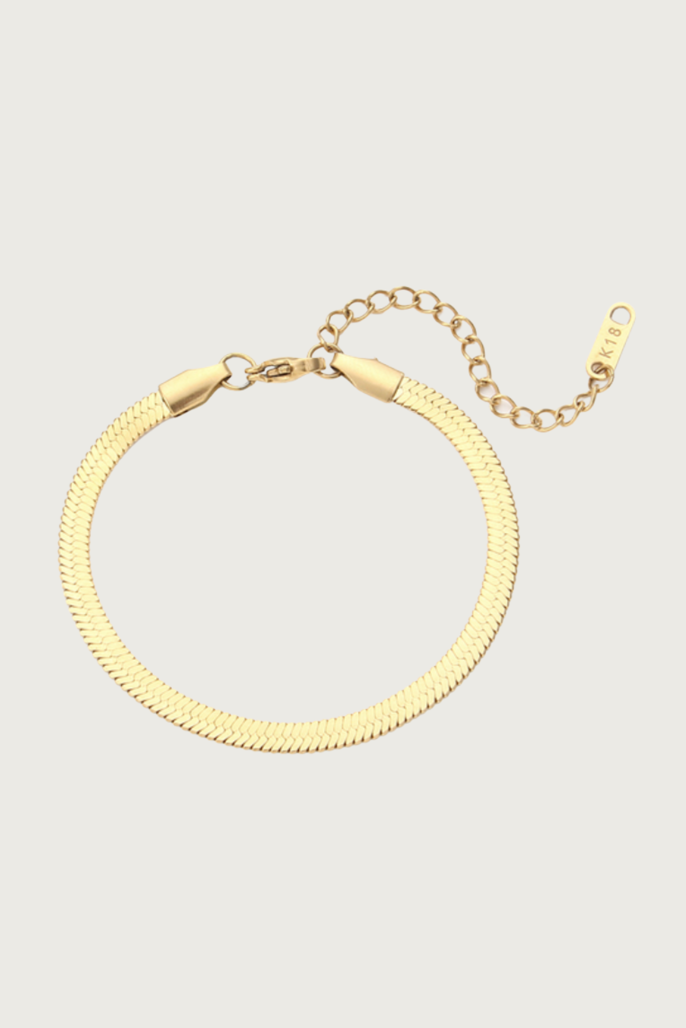 18K Gold Plated Snake Chain Bracelet