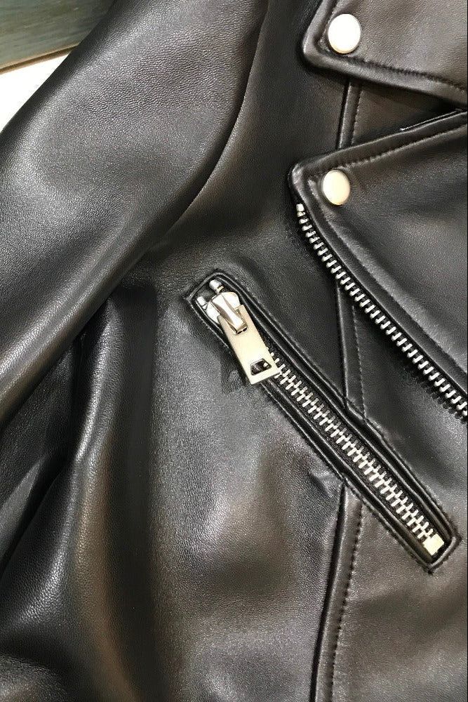 Vegan Detachable Double Leather Jacket