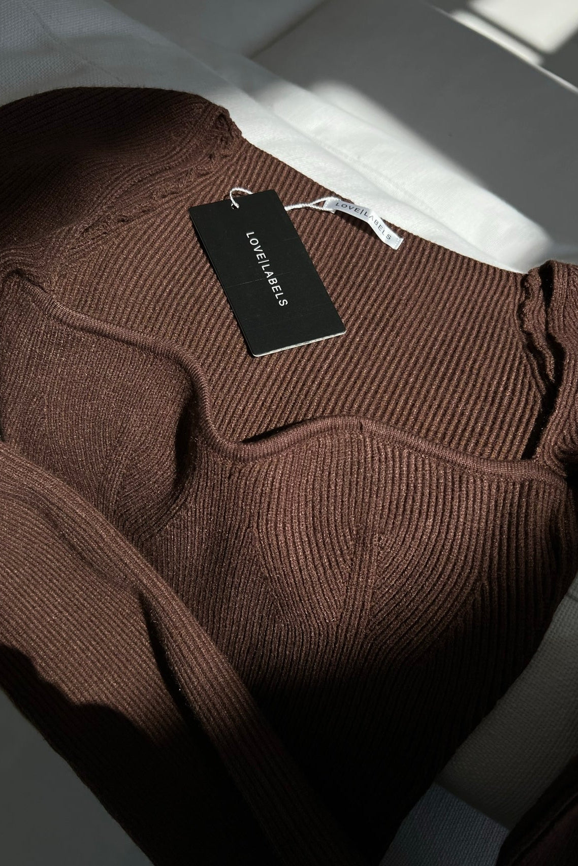 Ribbed Side Slit Sweater