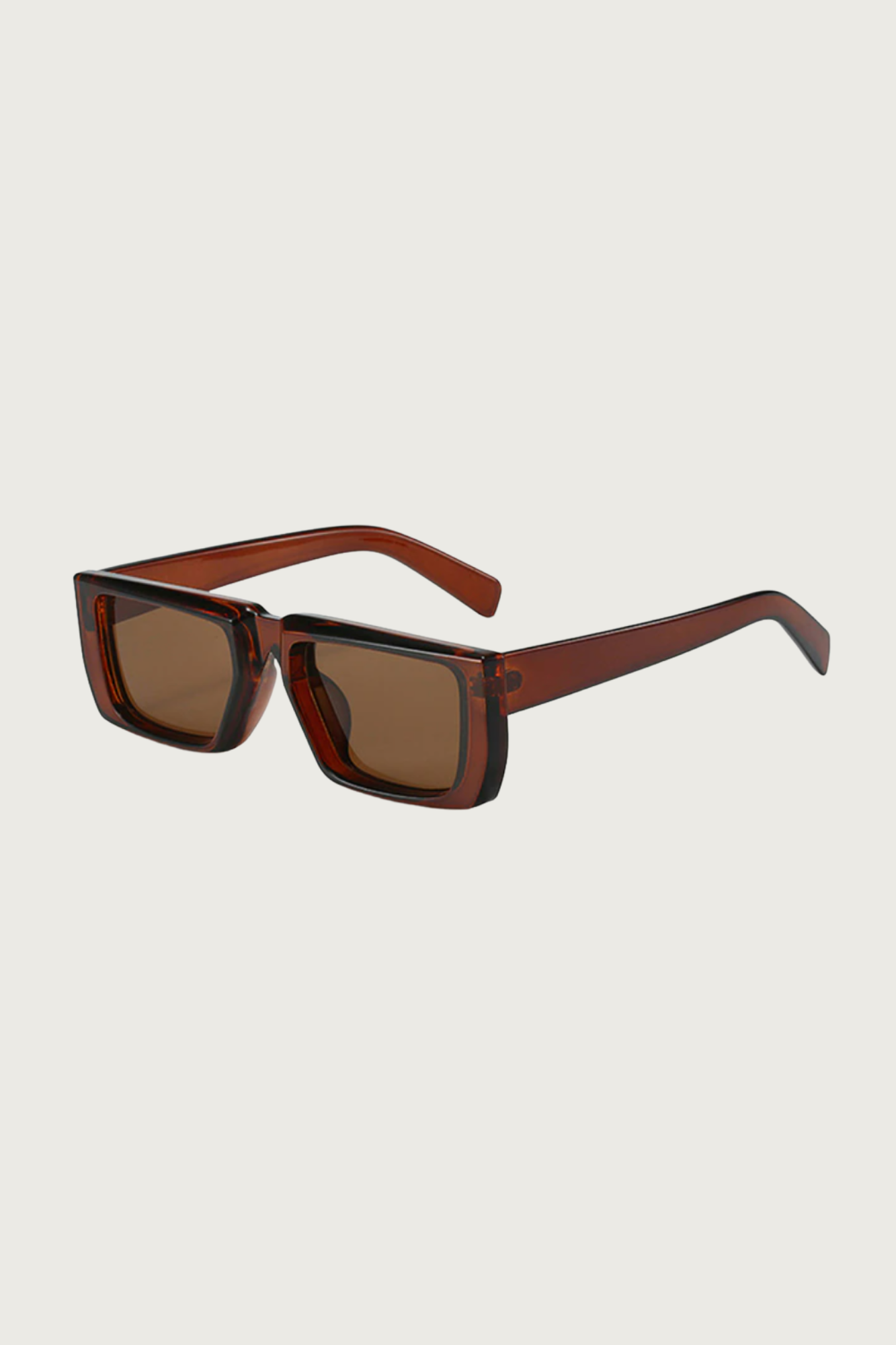 Flat Rectangle Frame Sunglasses