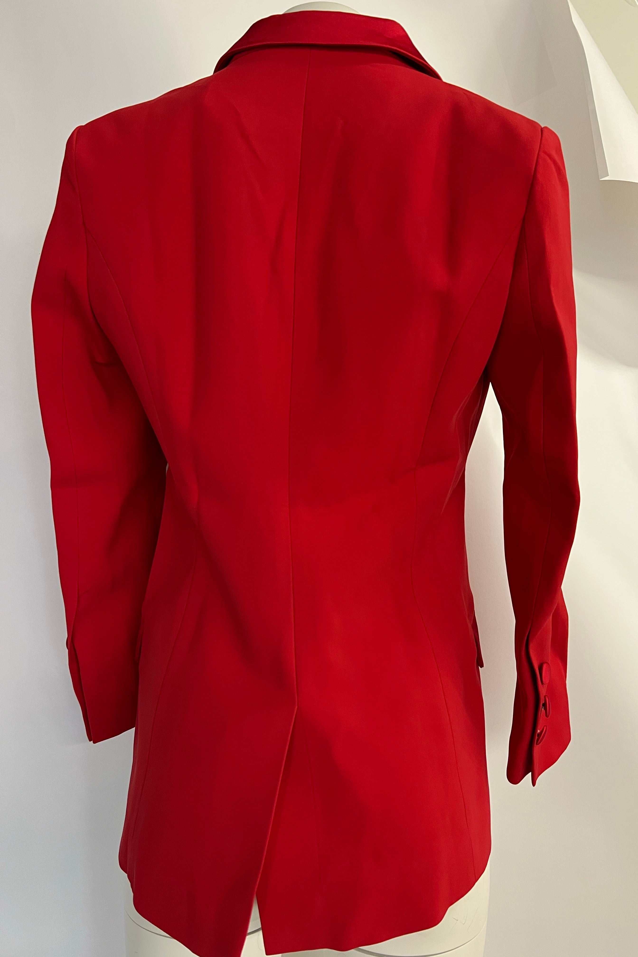 Red Long Blazer