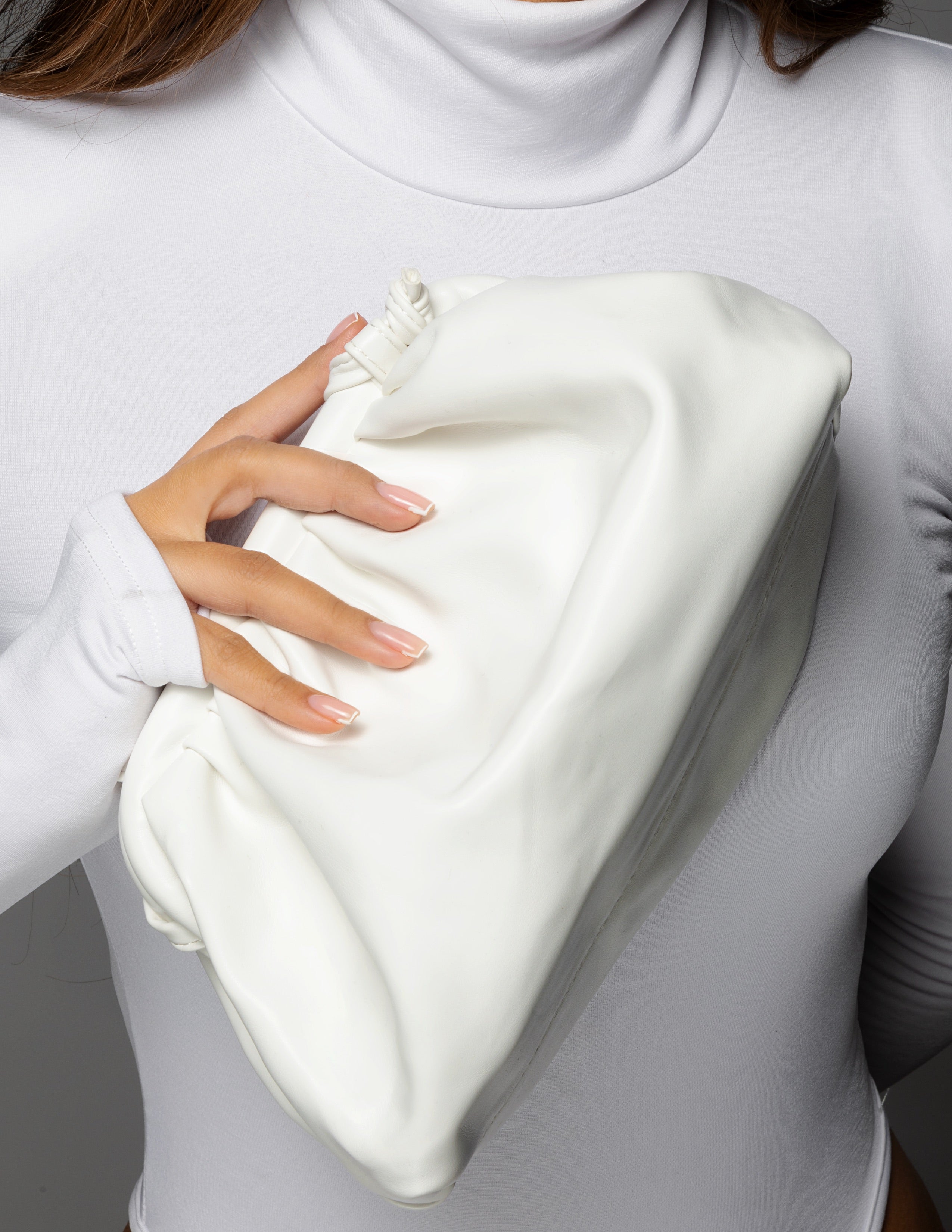 Leather Pouch - White