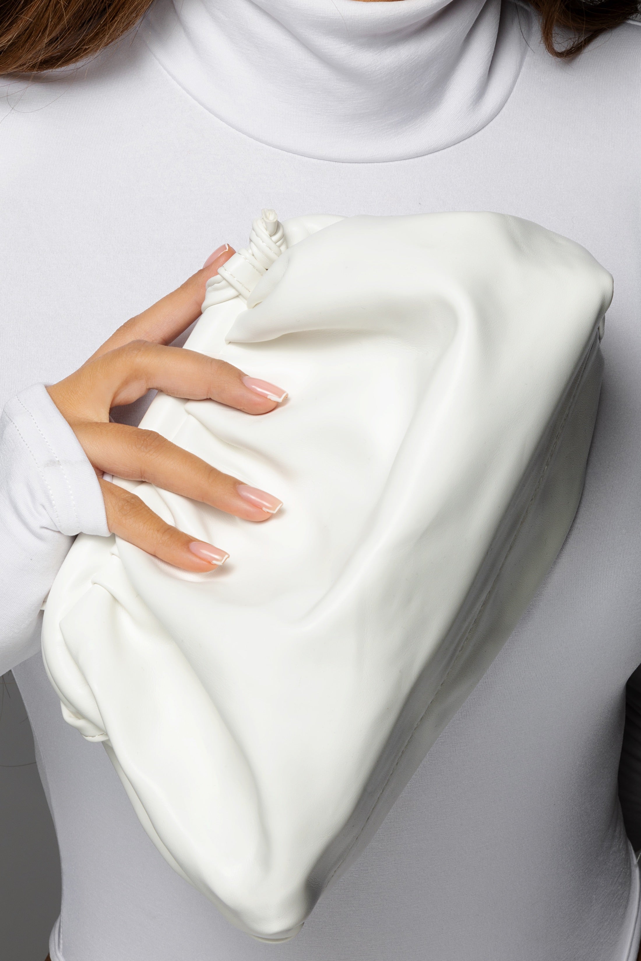 Leather Pouch - White