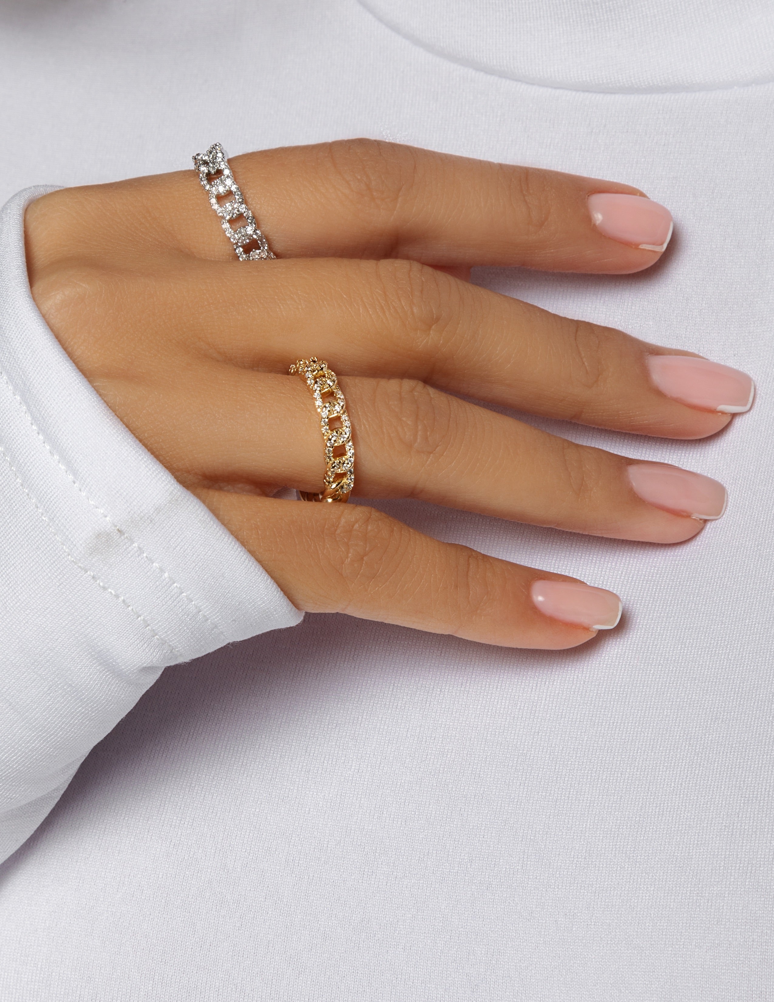 Stone Curb Chain Ring