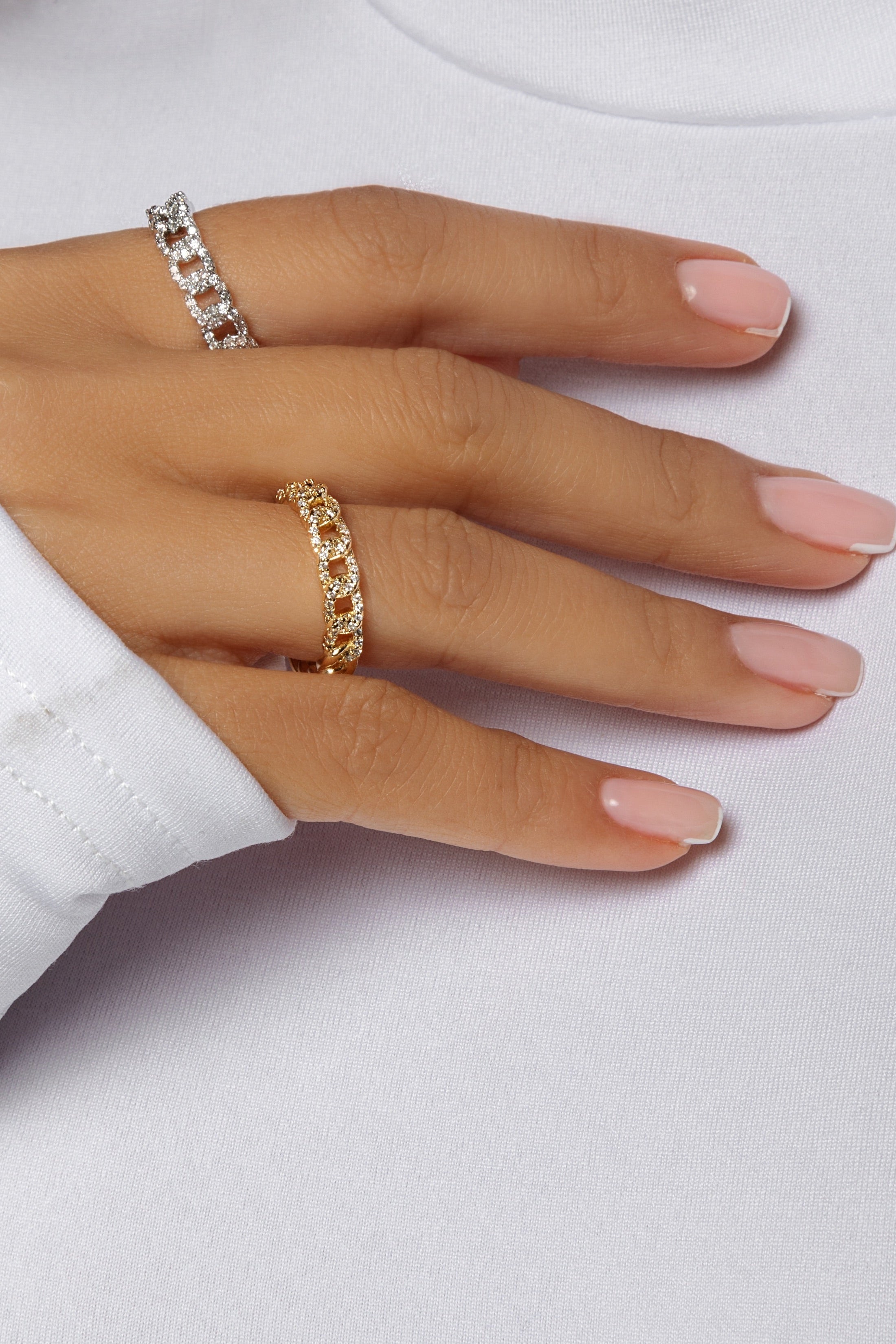 Stone Curb Chain Ring