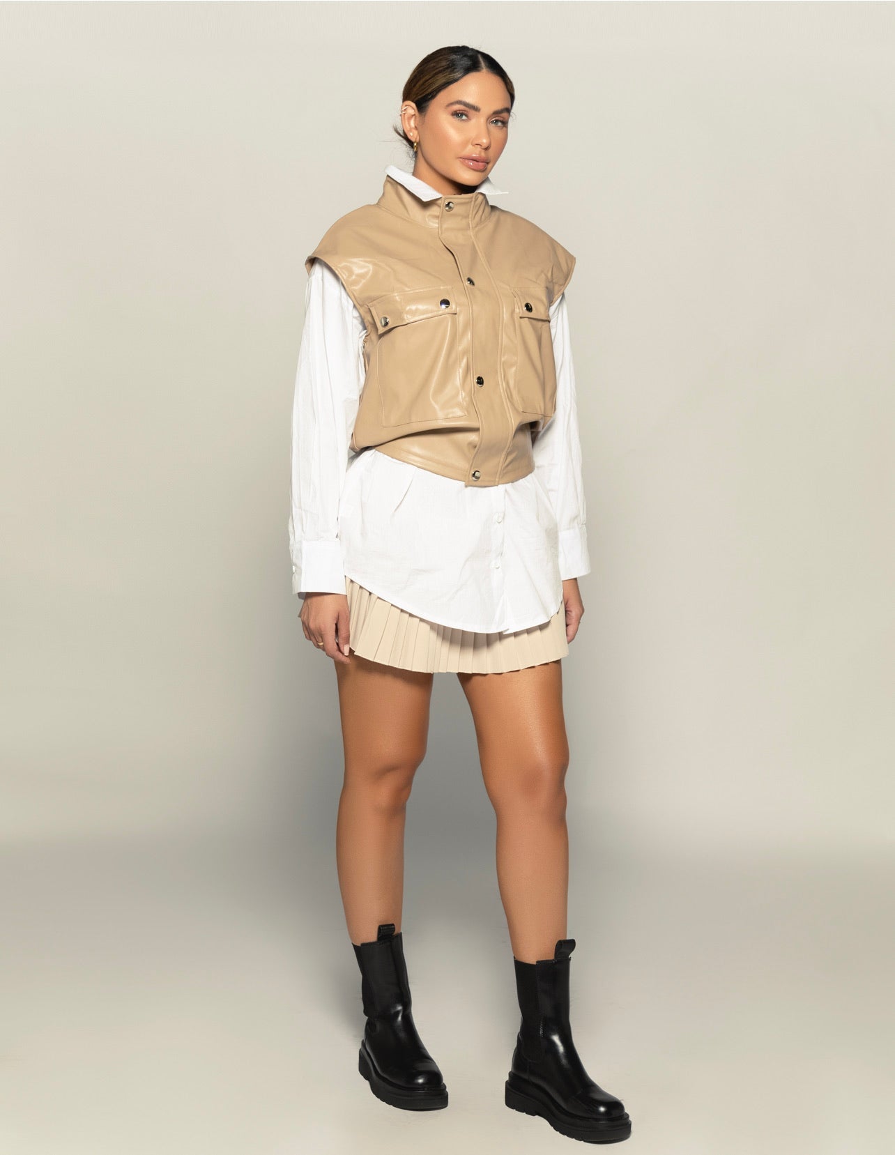 Vegan Leather Vest