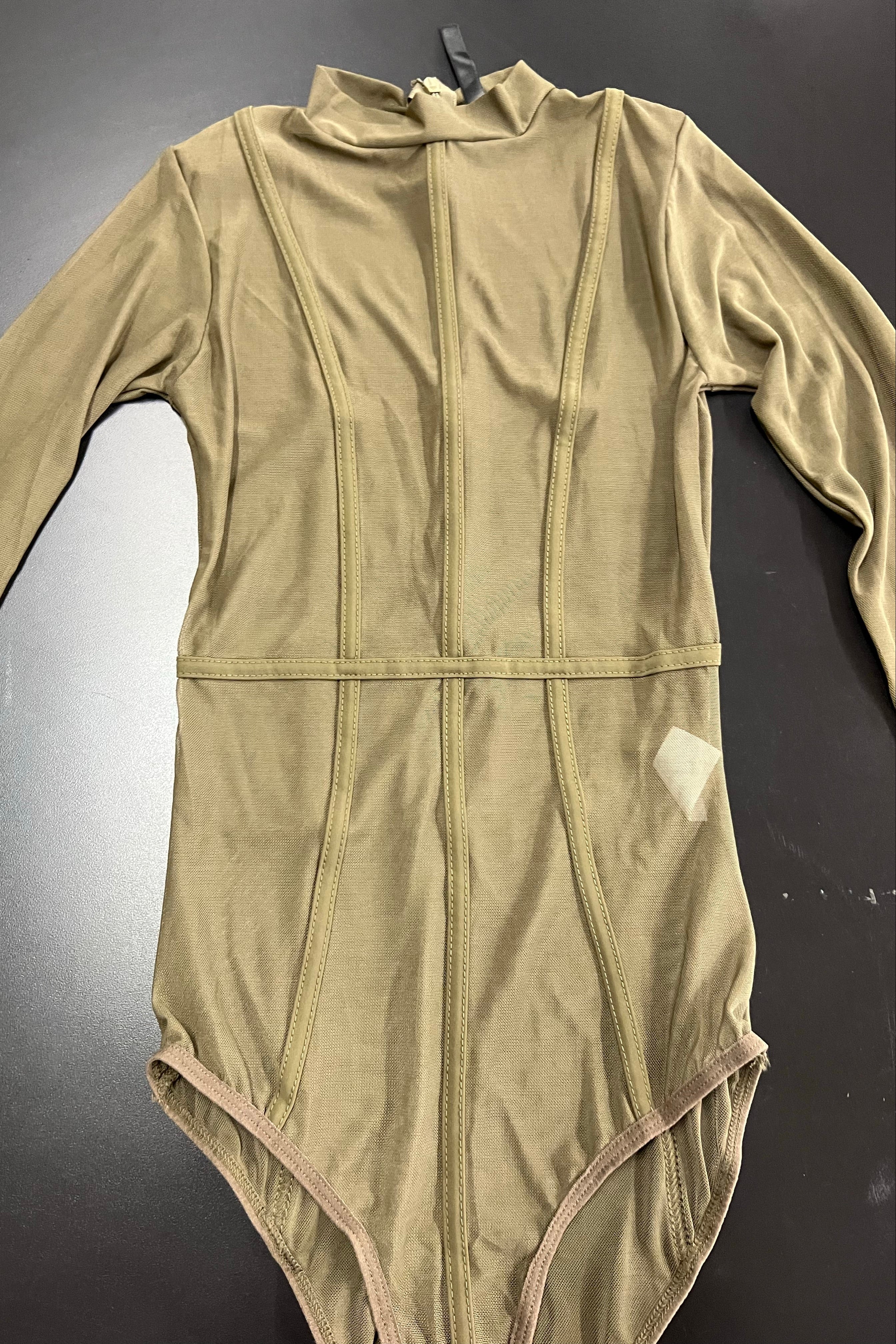 Olive Mesh Bodysuit