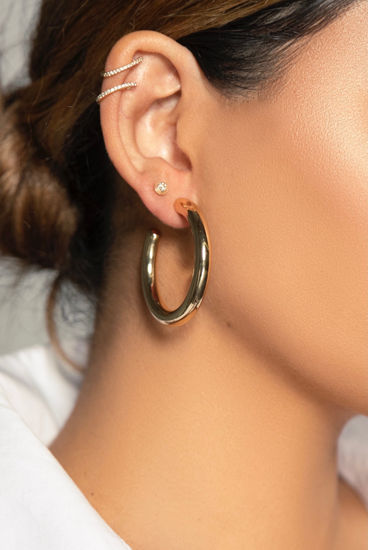 Chunky Hoop Earrings