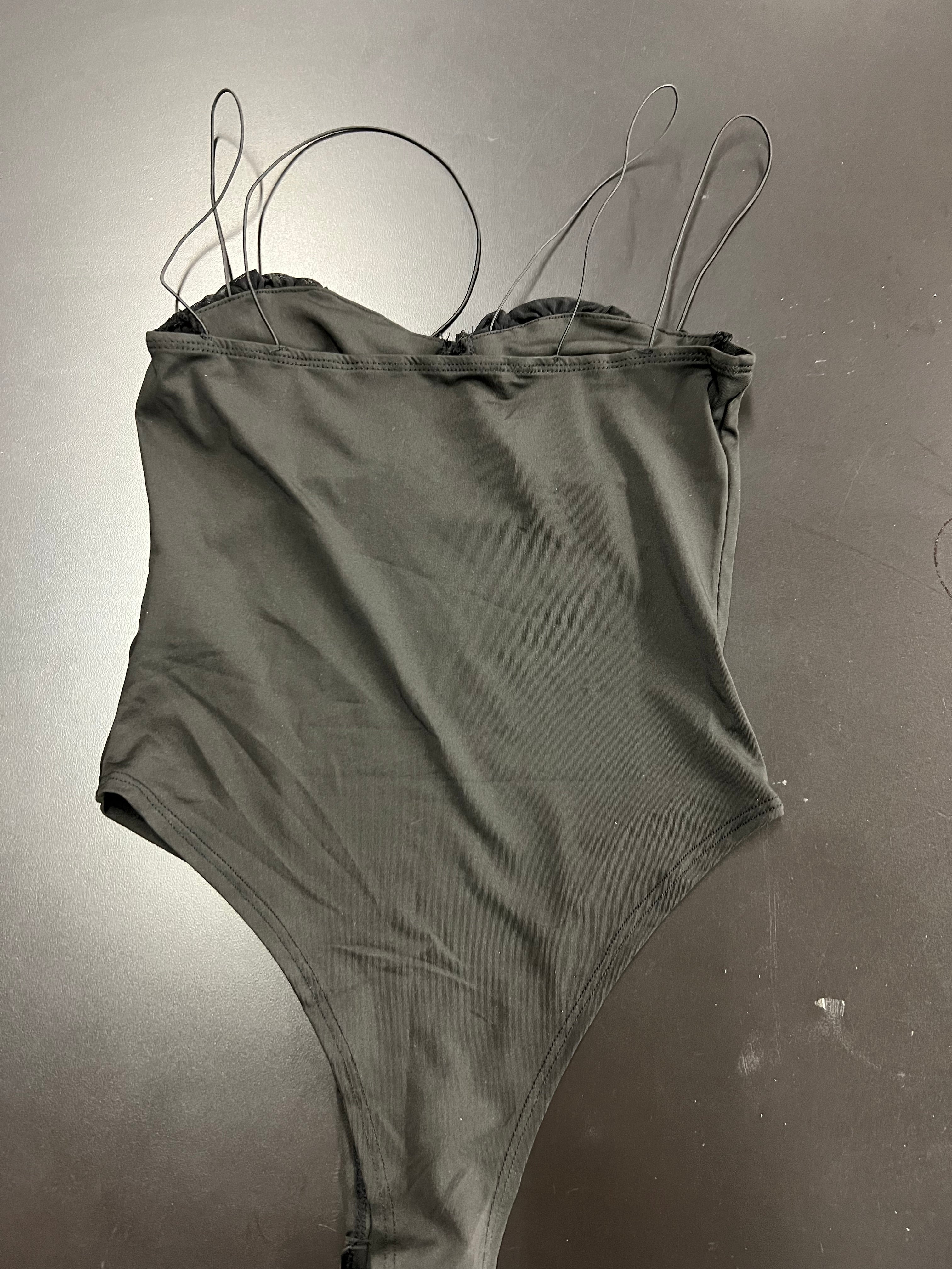 Mesh Chest Bodysuit - Size Small