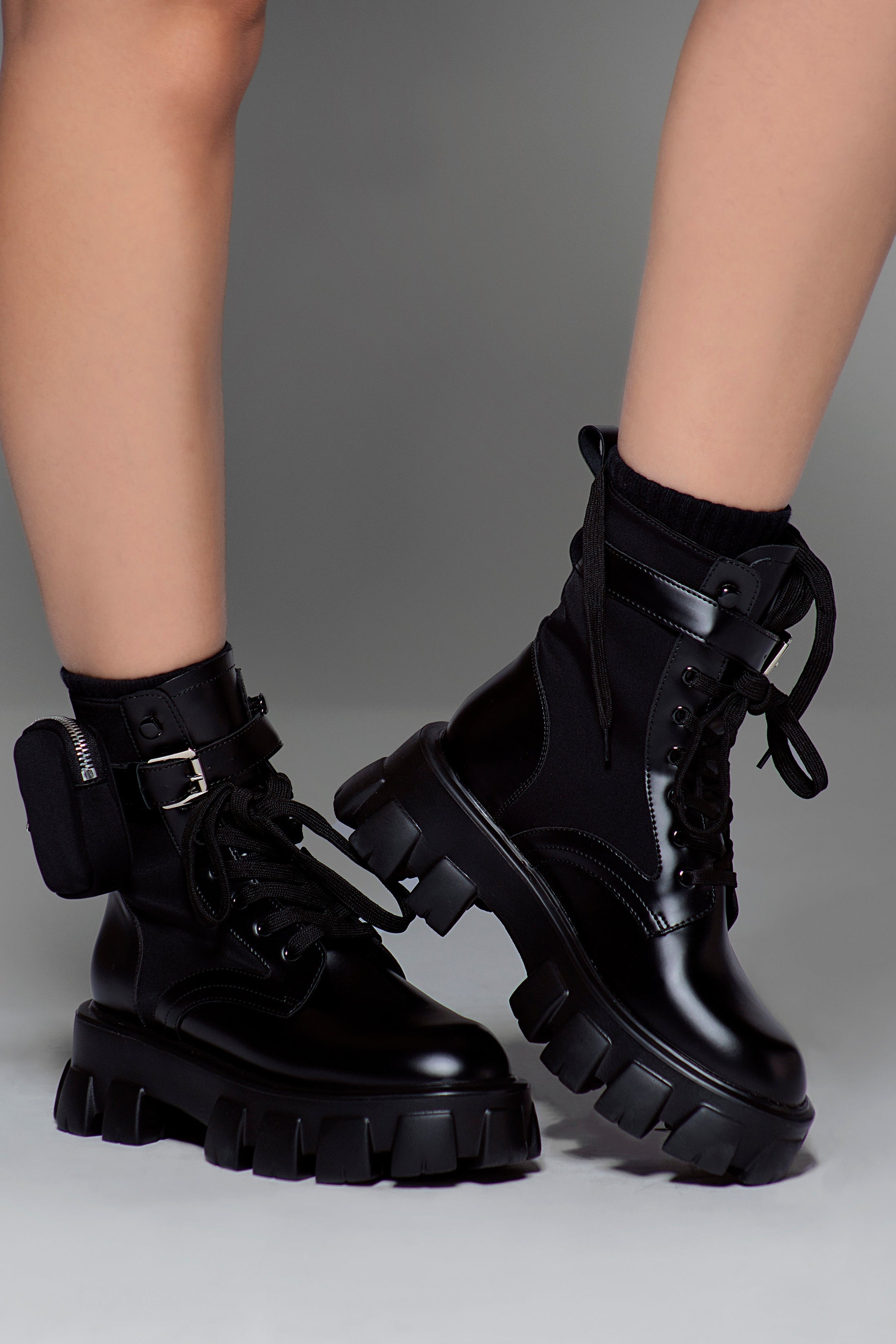 Leather Combat Boots