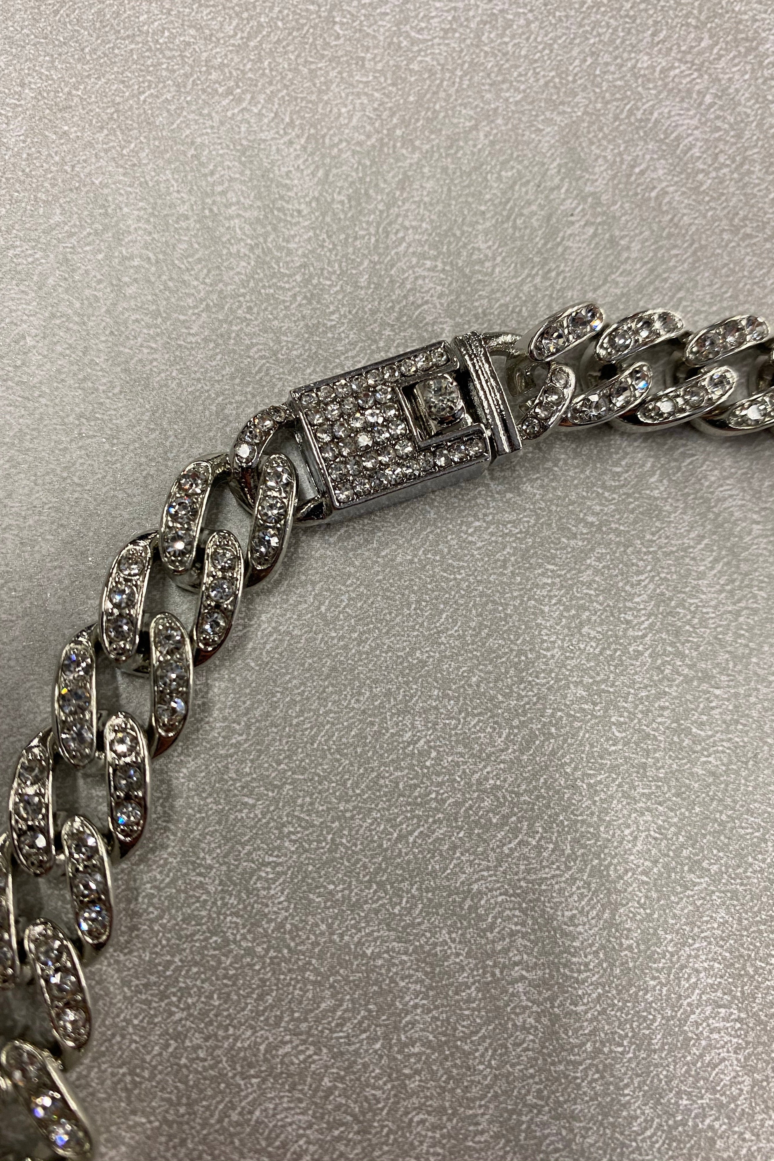 Unisex Stone Cuban Necklace