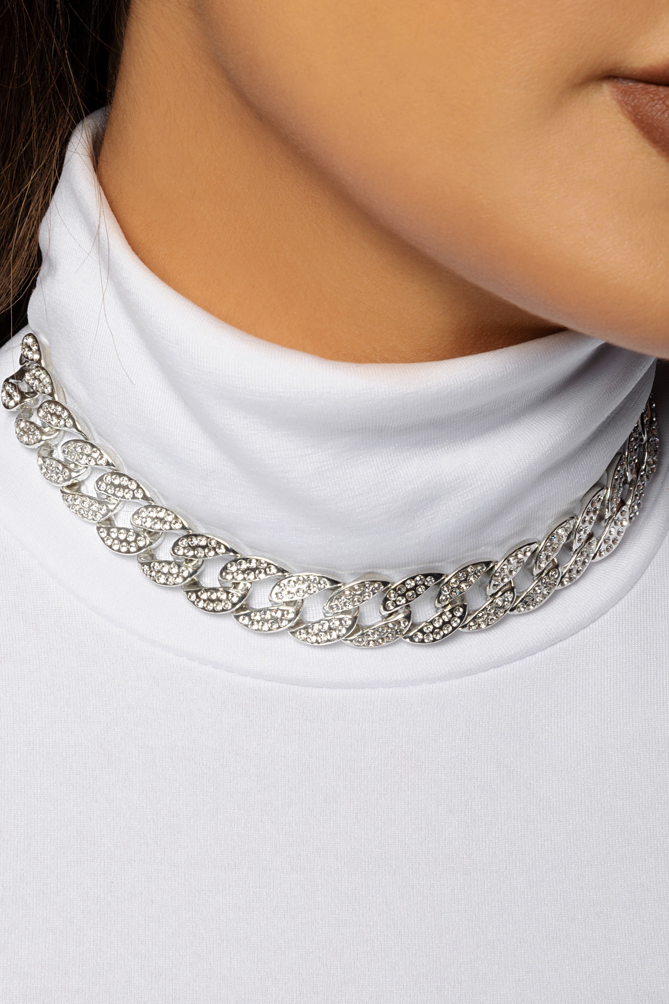 Adjustable Stone Cuban Necklace