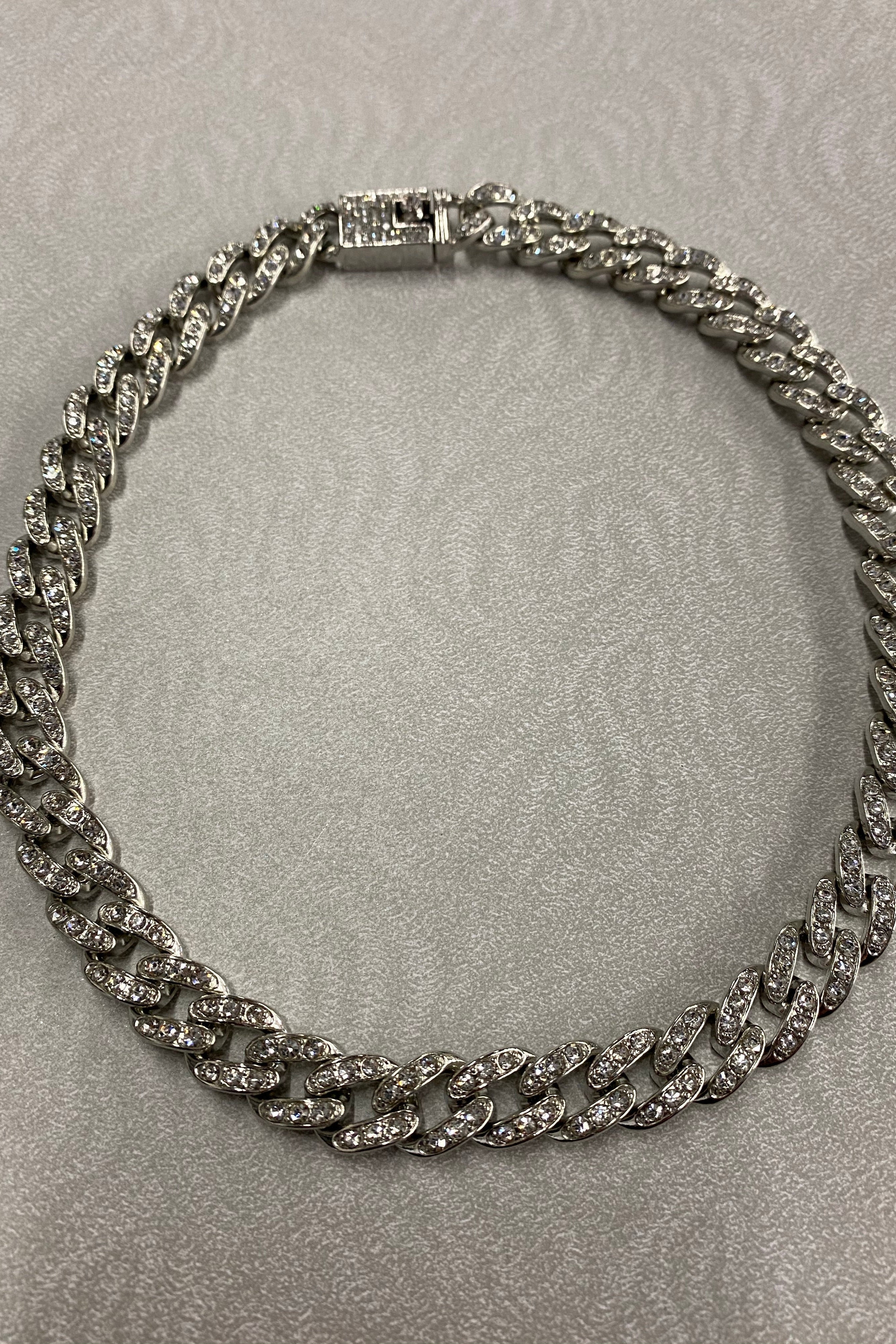 Unisex Stone Cuban Necklace