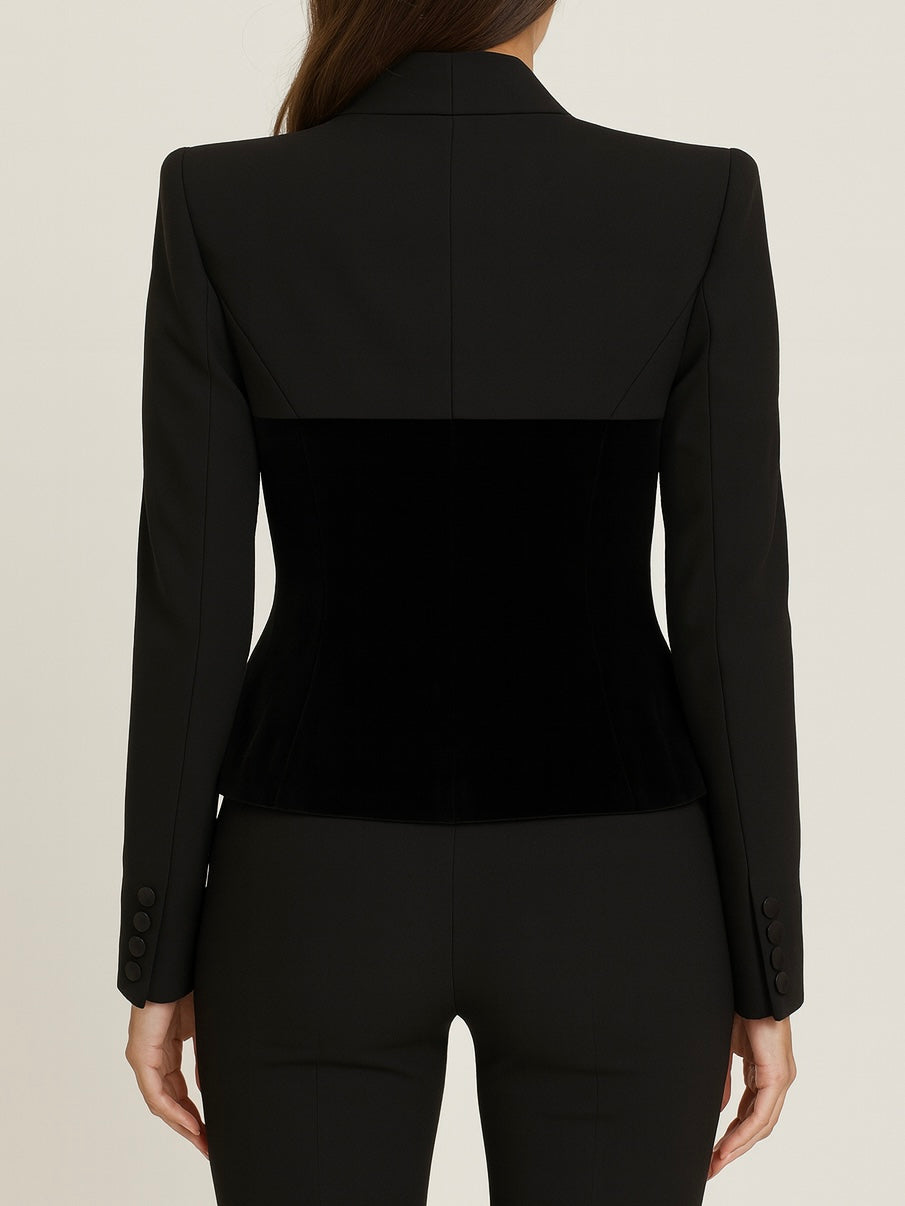 Velvet Patch Blazer