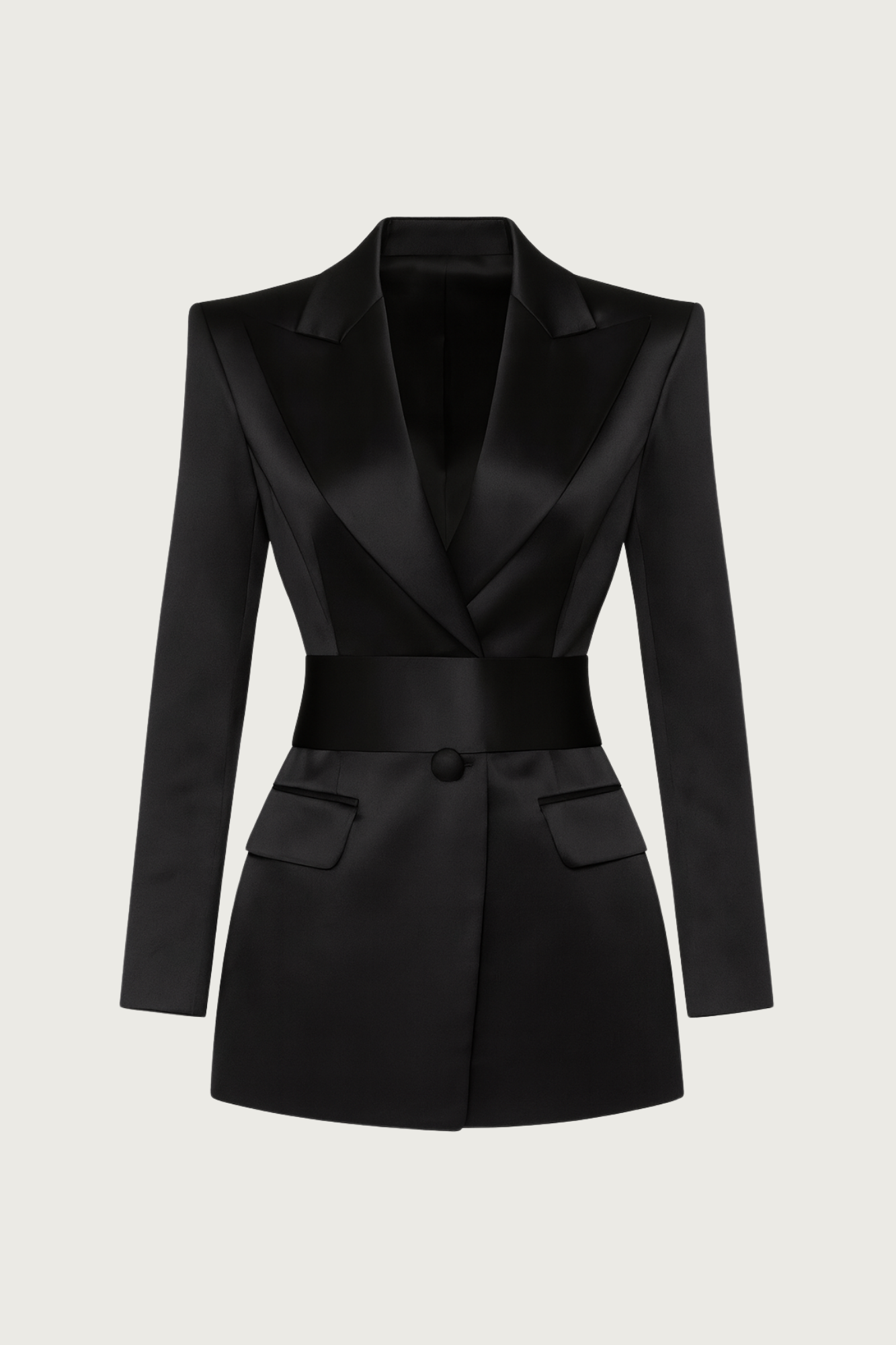 Peak Lapel Tailored Blazer