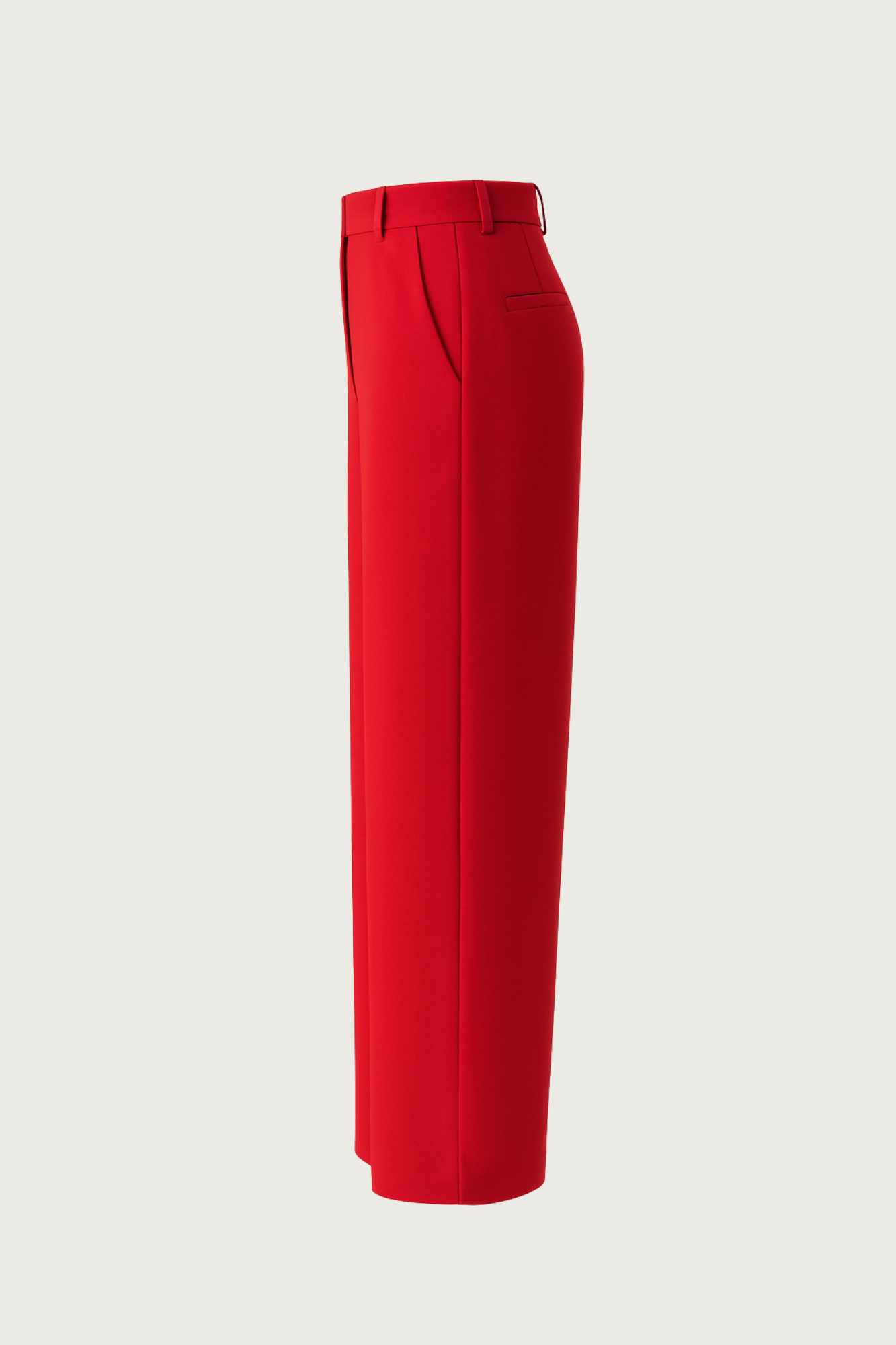 Tailored Maxi Skirt - Red
