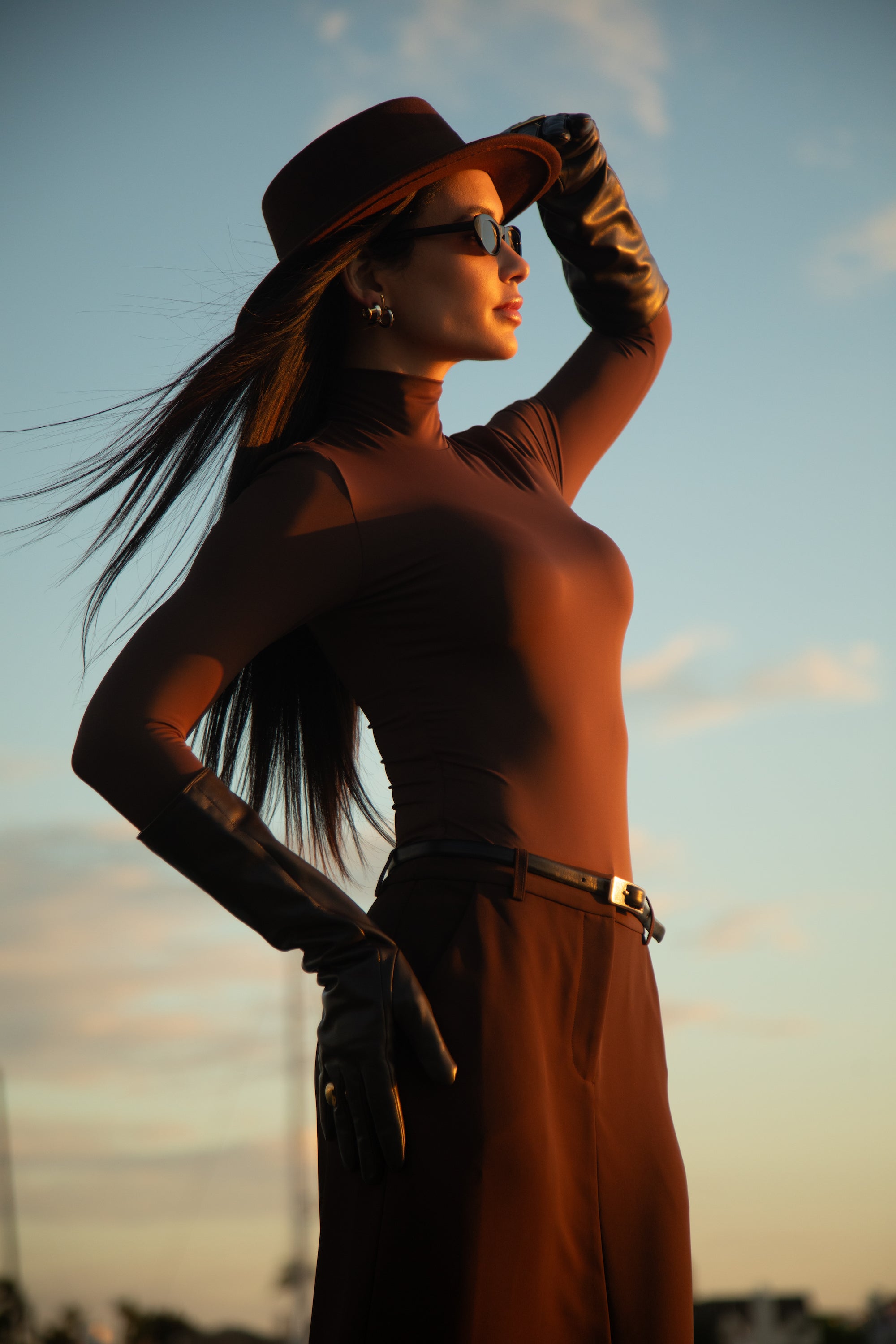 Tailored Maxi Skirt - Espresso Brown