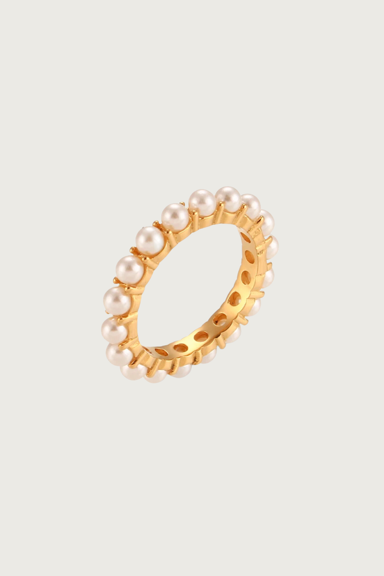 18k Gold Plated Pearl Band