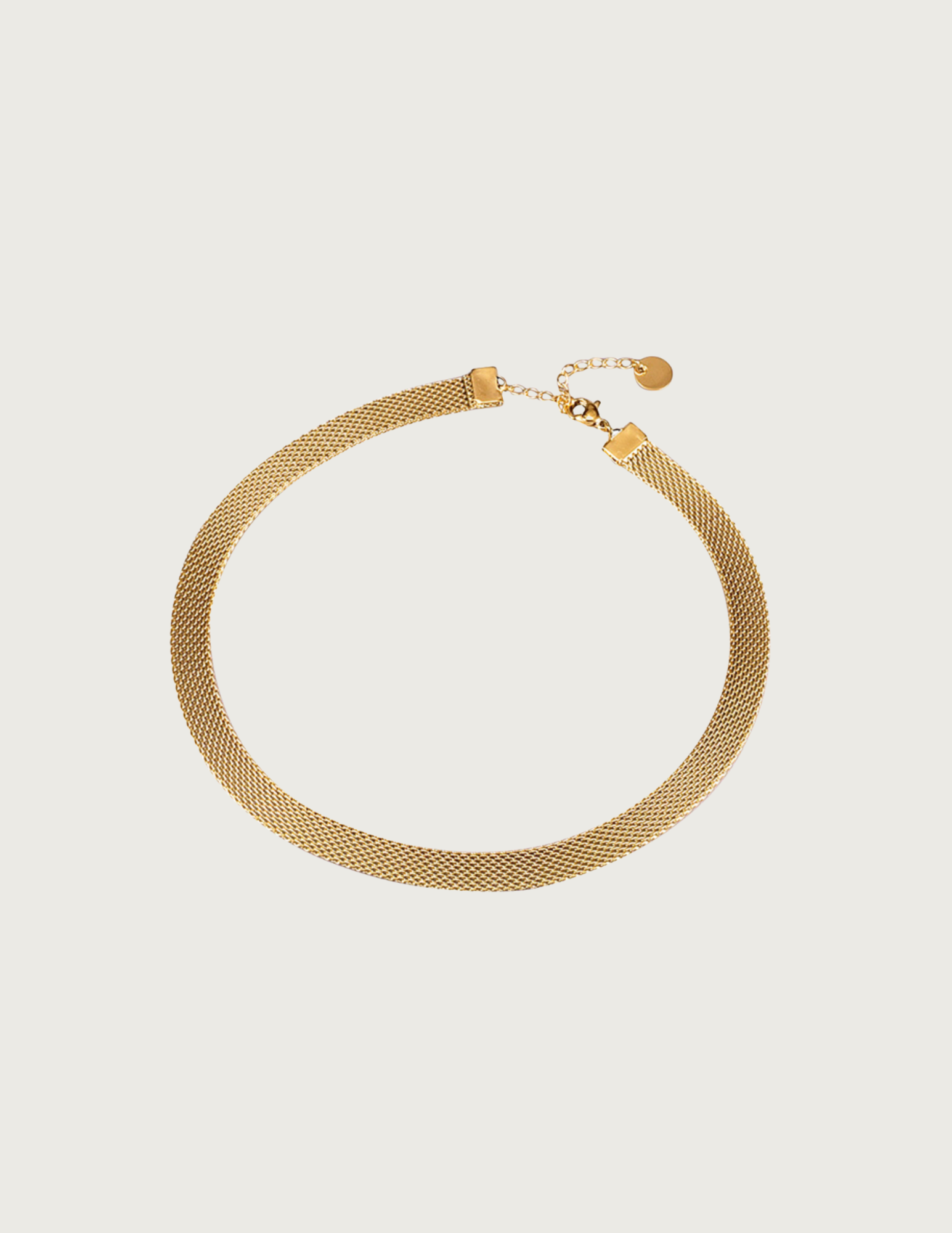 18k Gold Plated Mesh Chain Bracelet