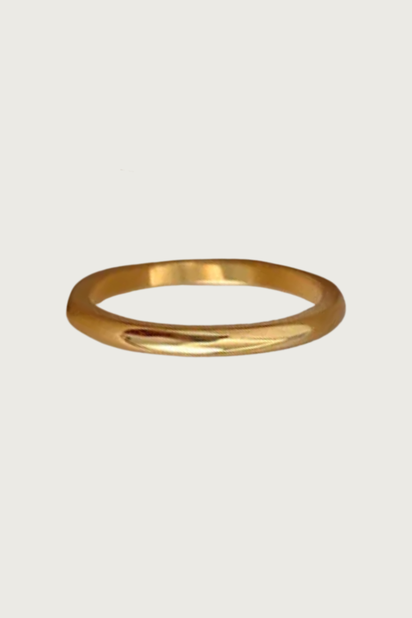 18k Gold Plated 2mm Stacker Ring