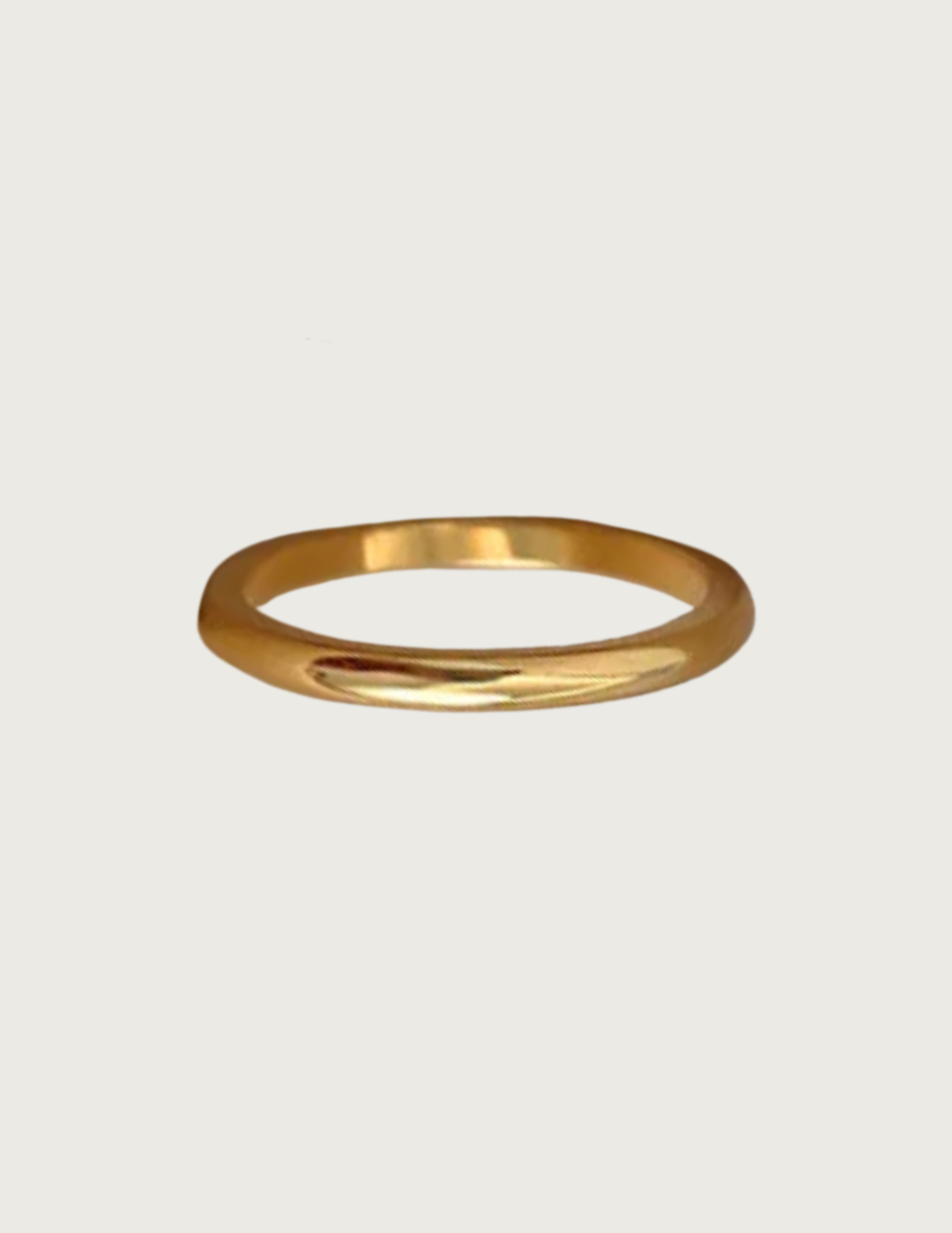 18k Gold Plated 2mm Stacker Ring