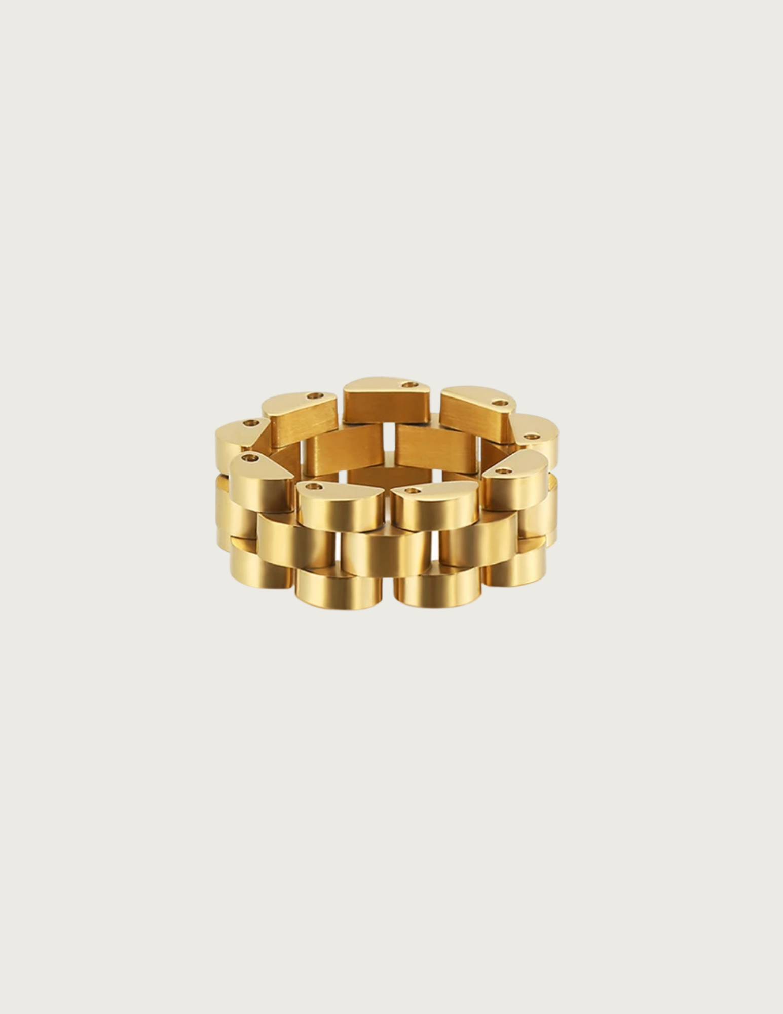 18k Gold Plated Stainless Steel Ring