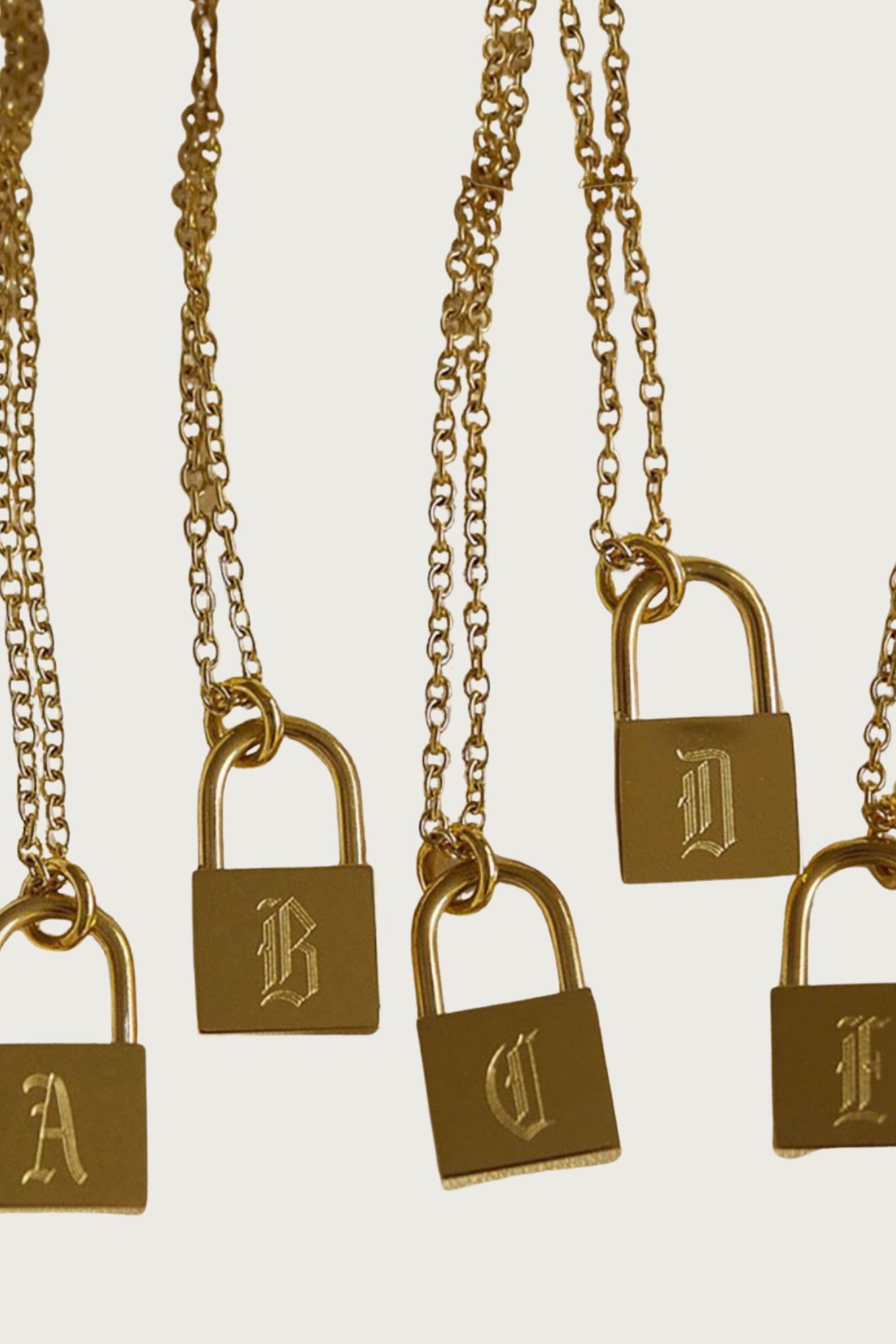 18k Gold Plated Initial Locket Necklace