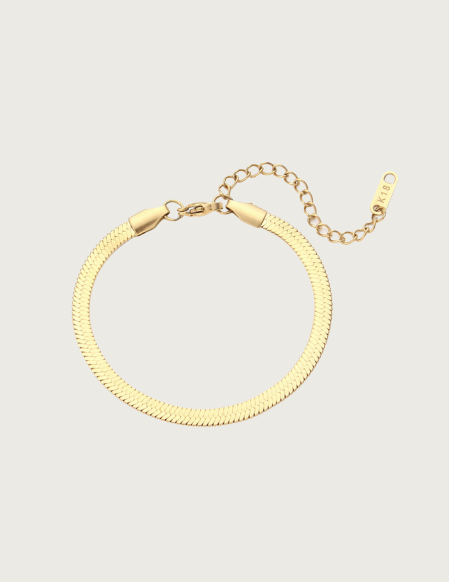 18K Gold Plated Snake Chain Bracelet