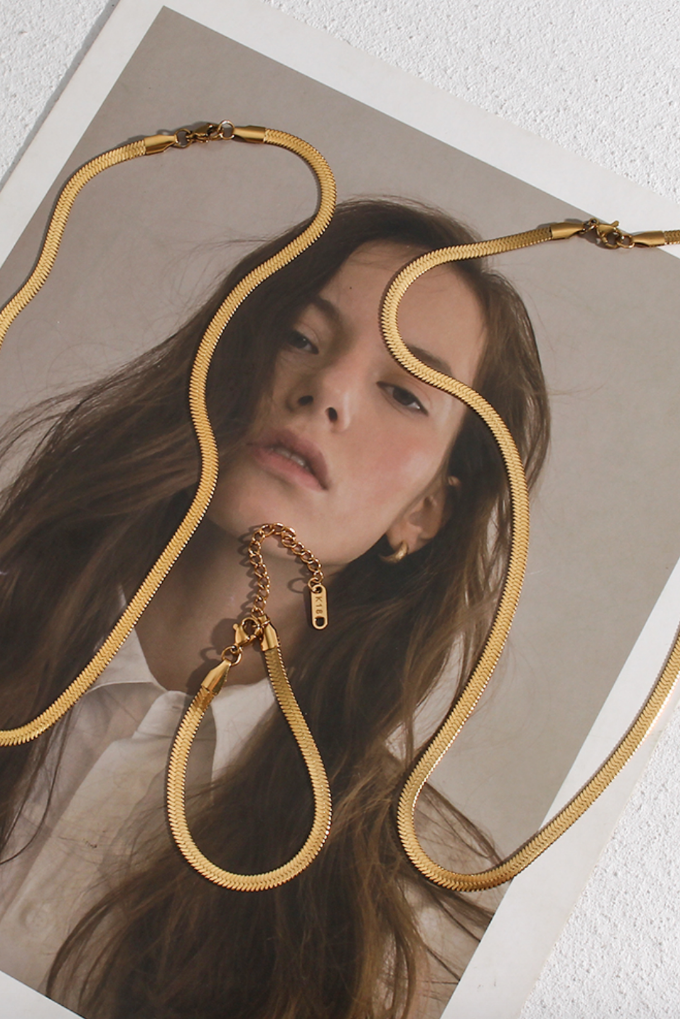 18K Gold Plated Snake Chain Necklace