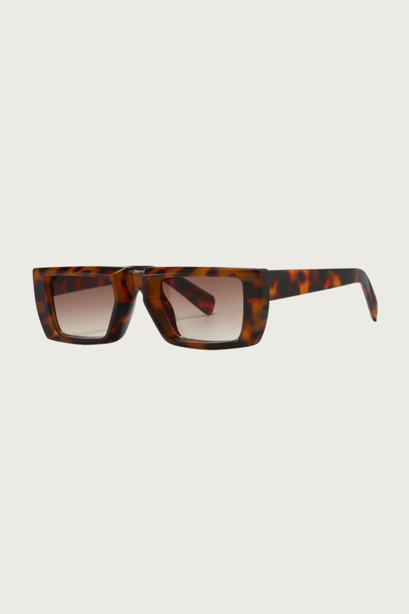 Flat Rectangle Frame Sunglasses