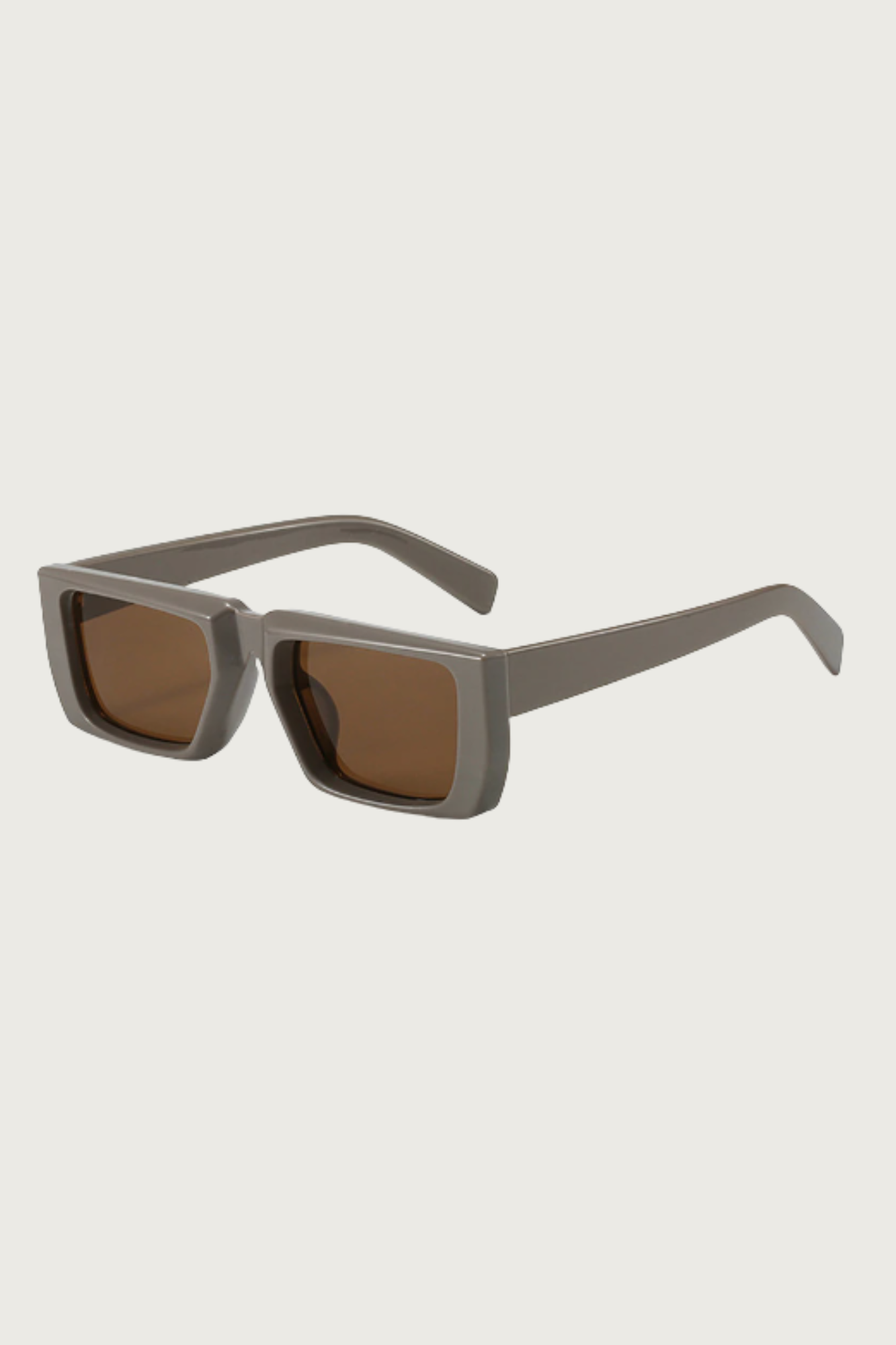 Flat Rectangle Frame Sunglasses