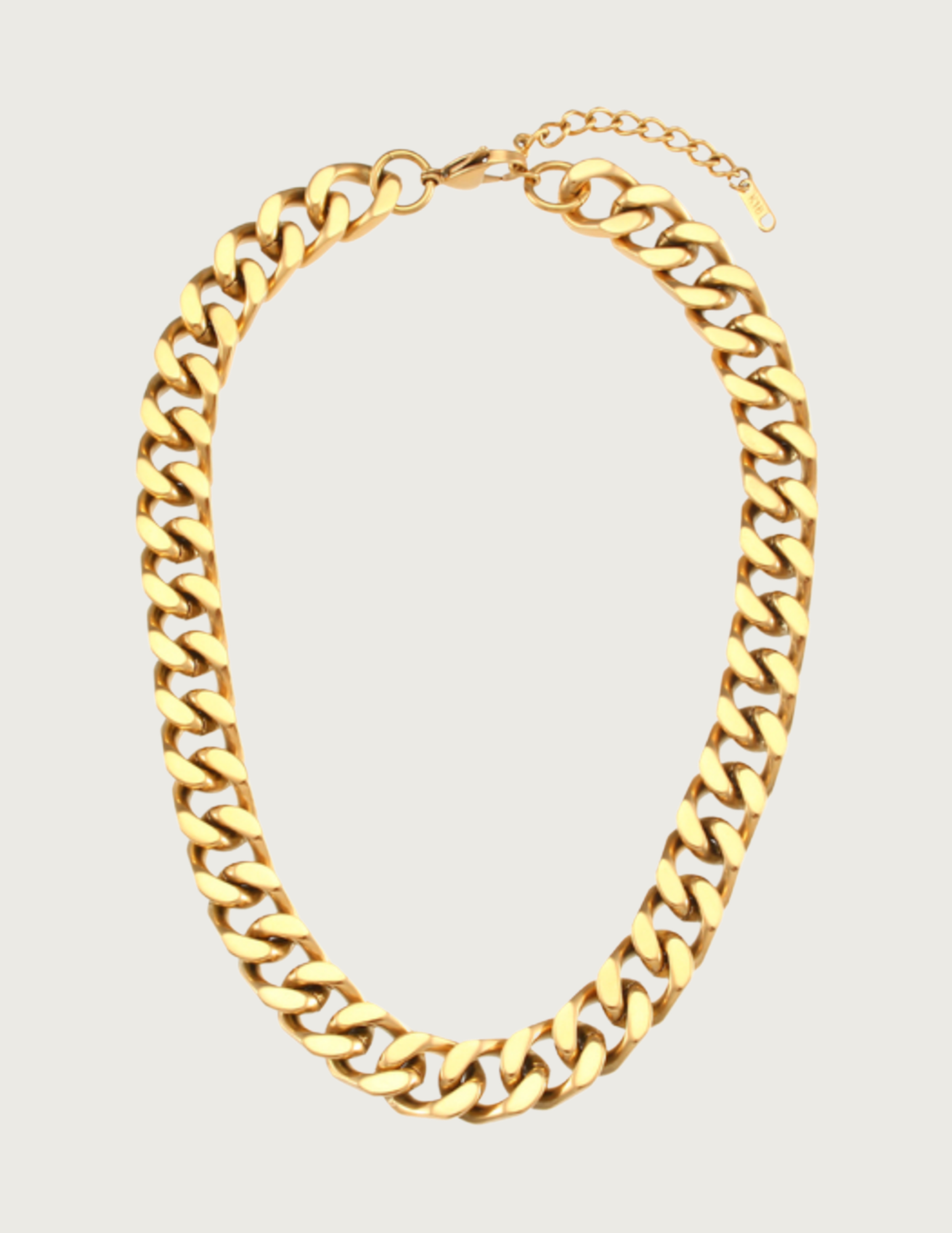 18K Gold Plated Chunky Cuban Necklace