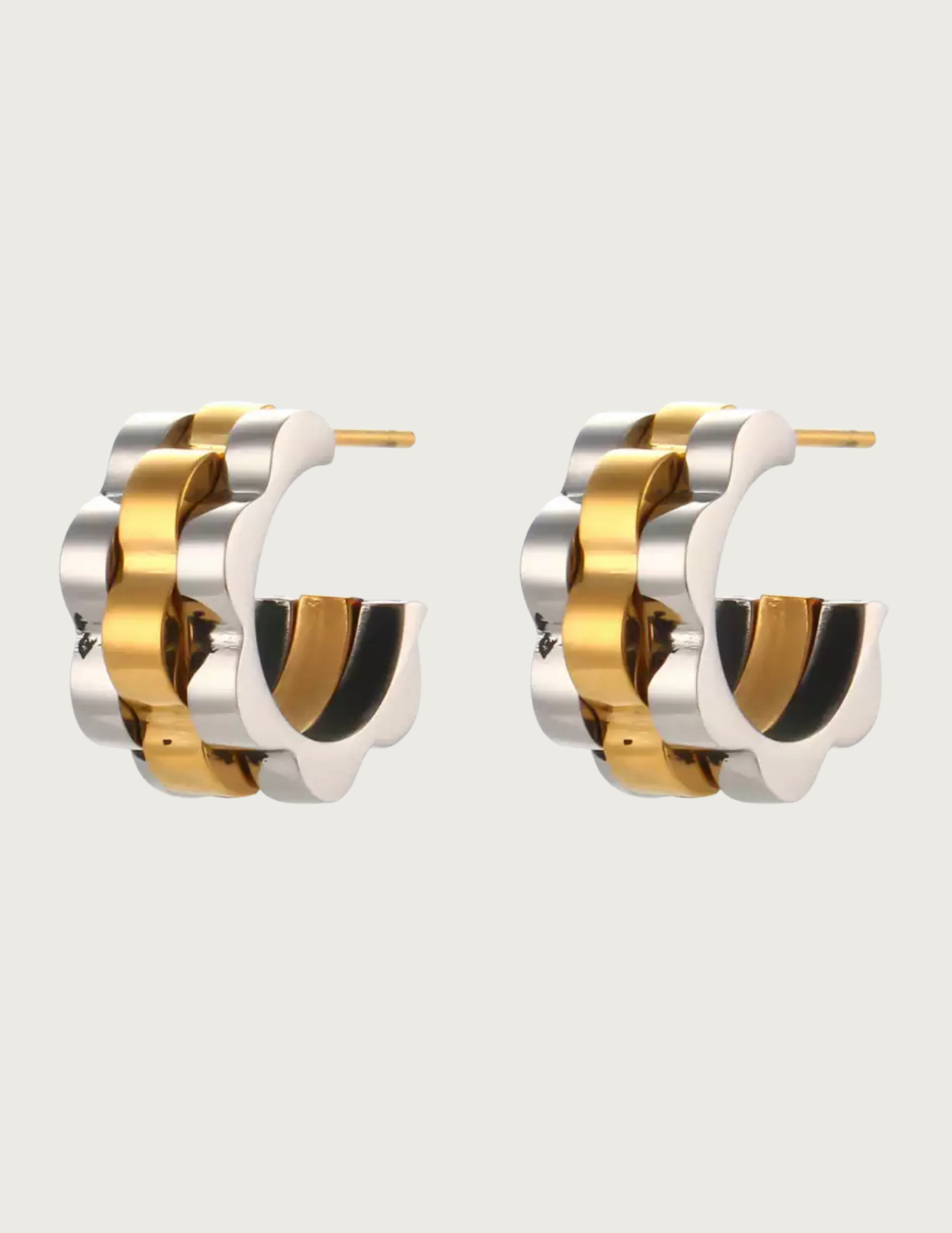 18k Gold Plated Stainless Steel Earrings