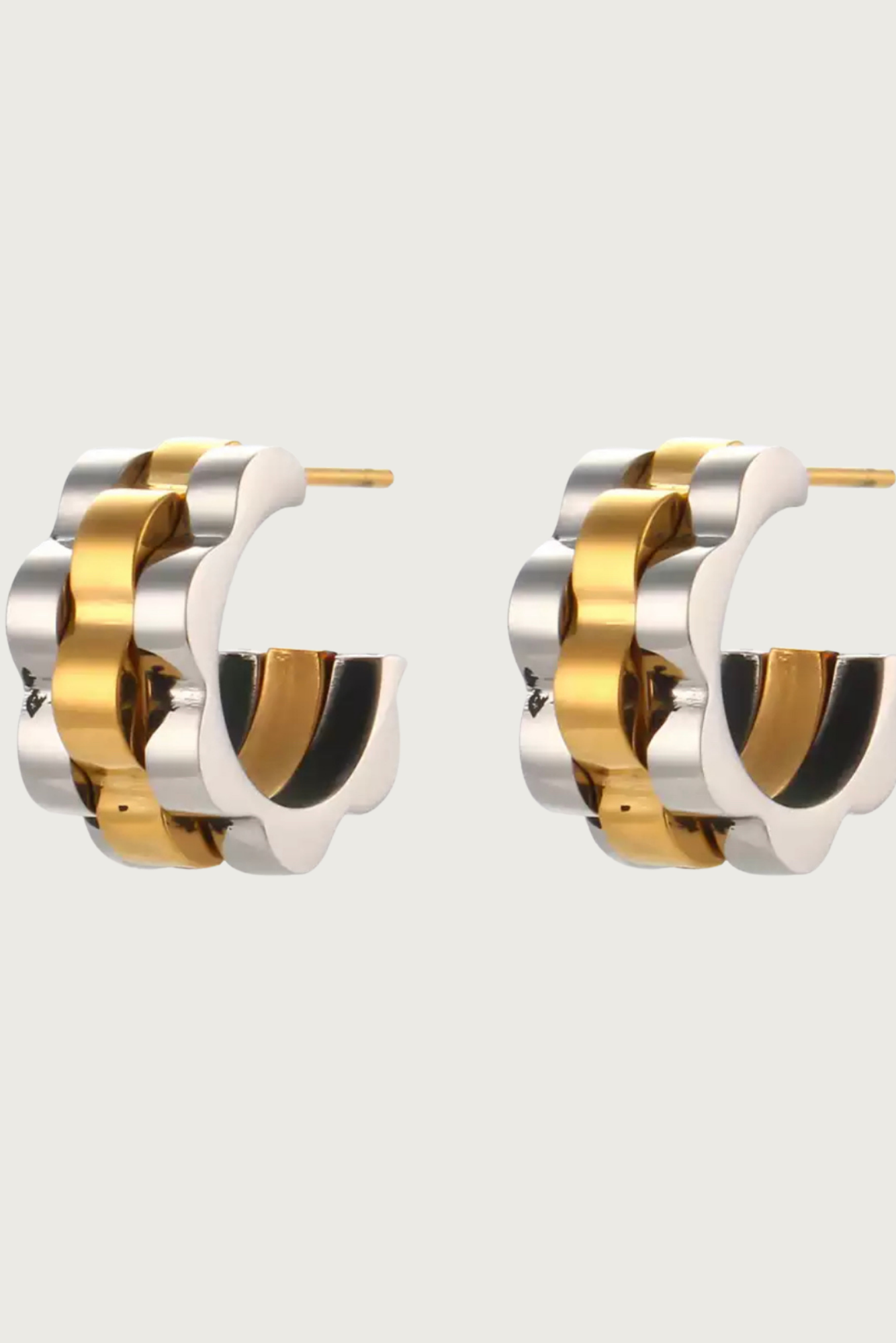 18k Gold Plated Stainless Steel Earrings