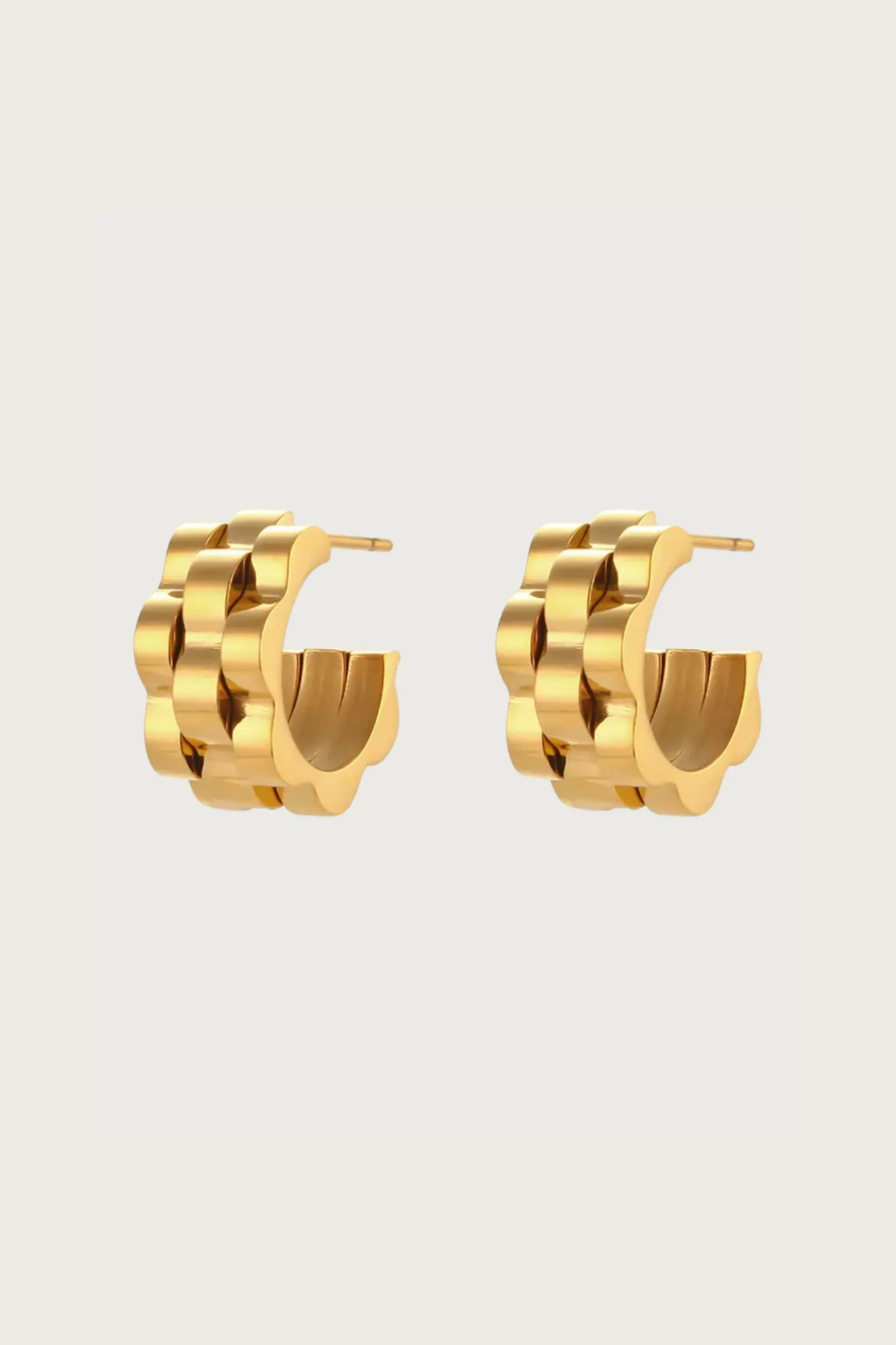 18k Gold Plated Stainless Steel Earrings