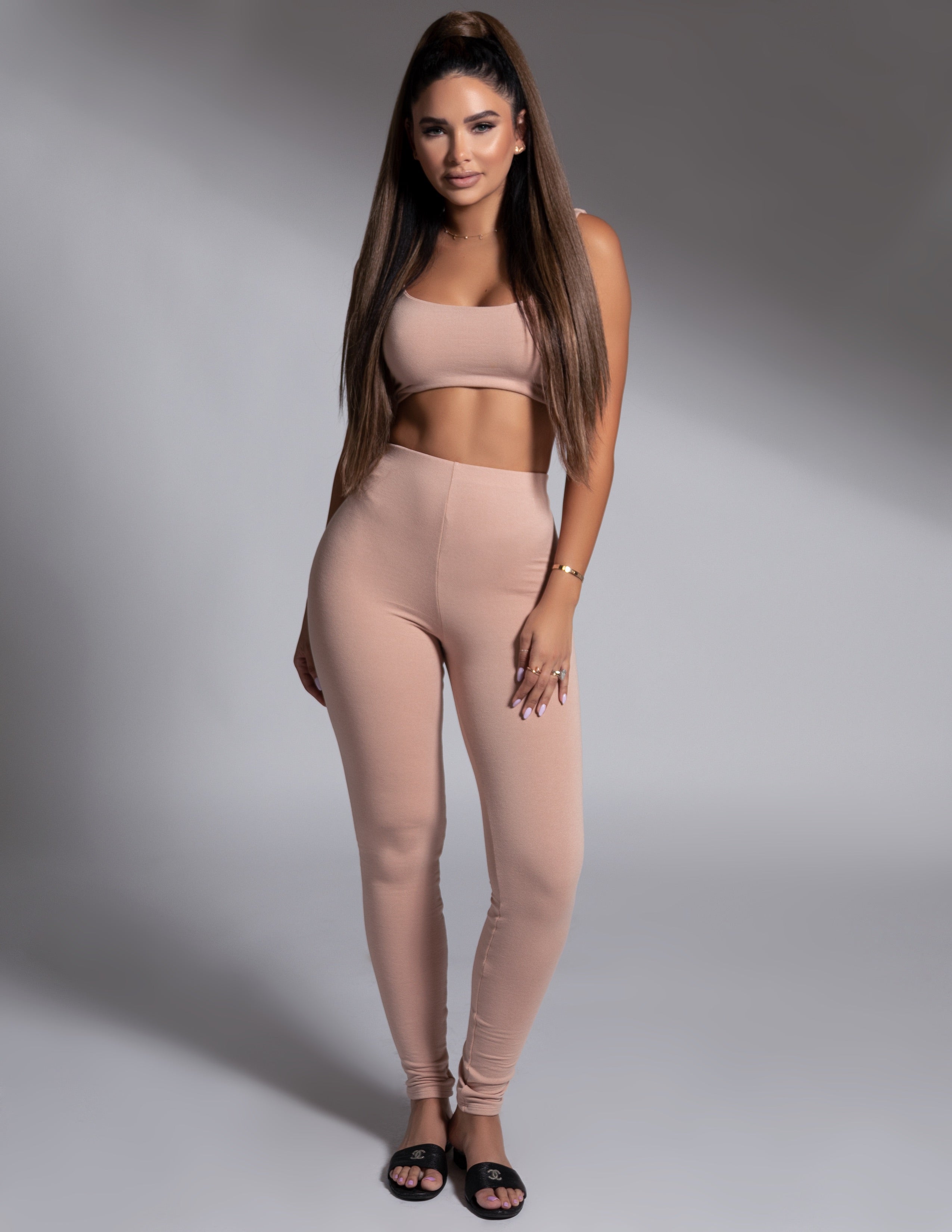 Crop Top + Leggings Set