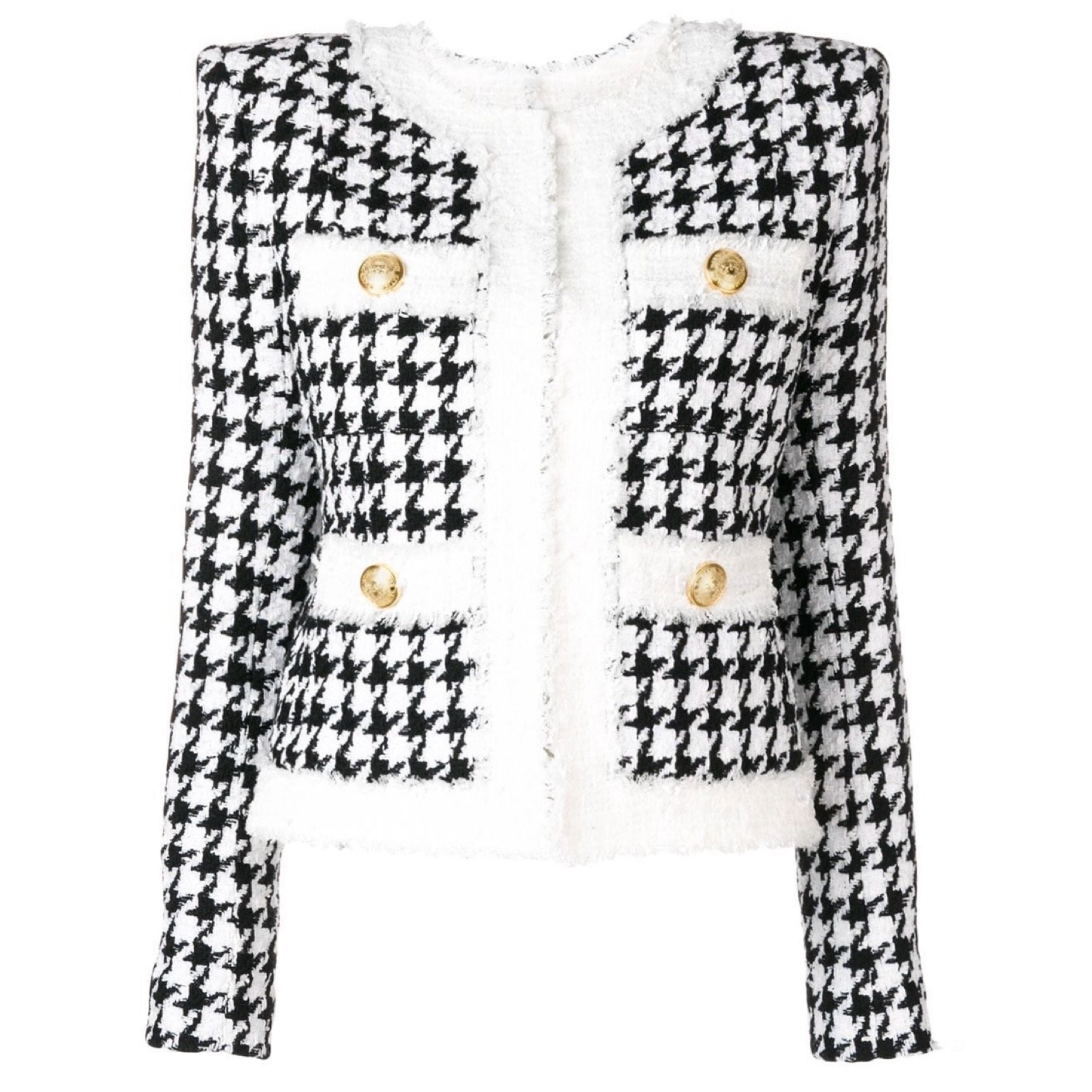 Tweed Houndstooth Jacket