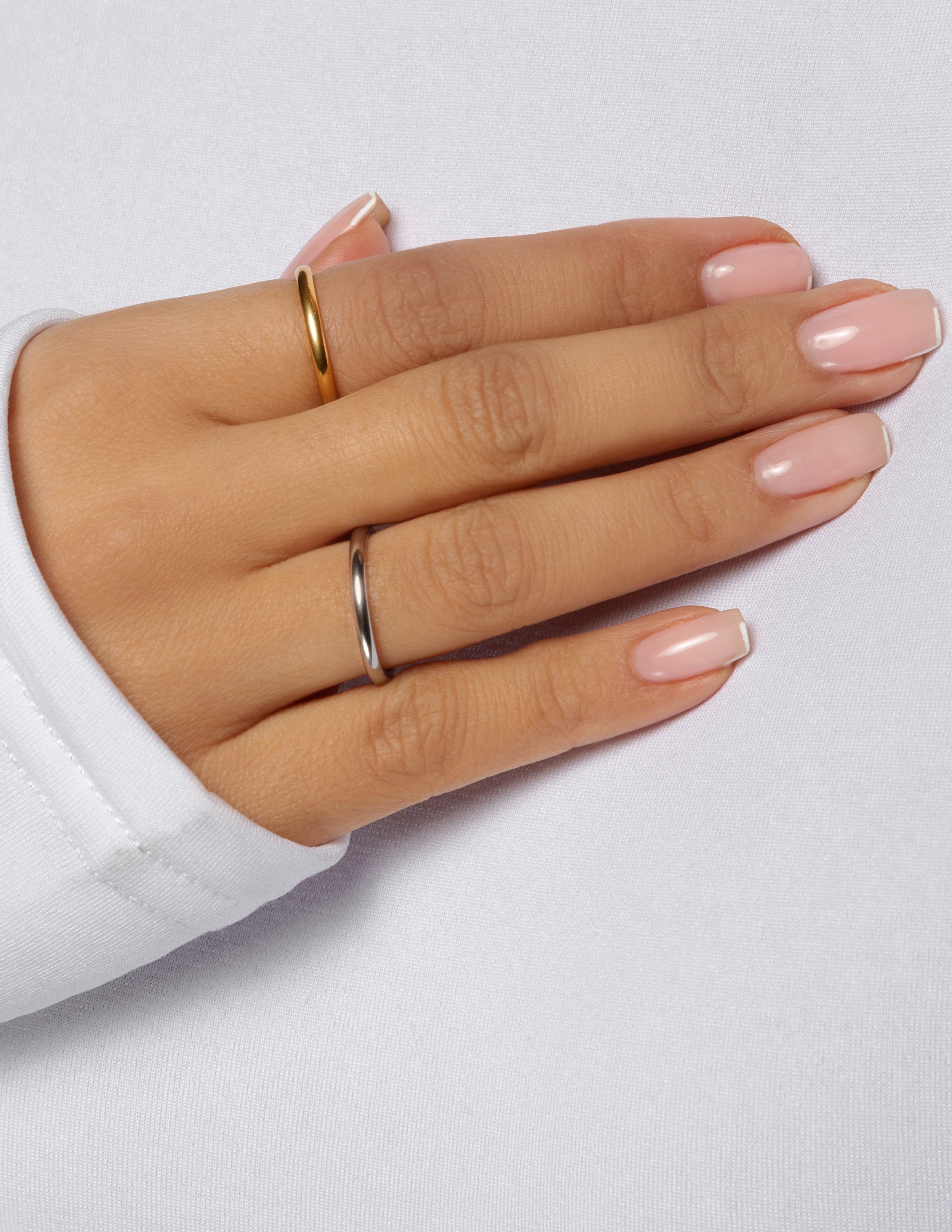 18k Gold Plated 2mm Stacker Ring