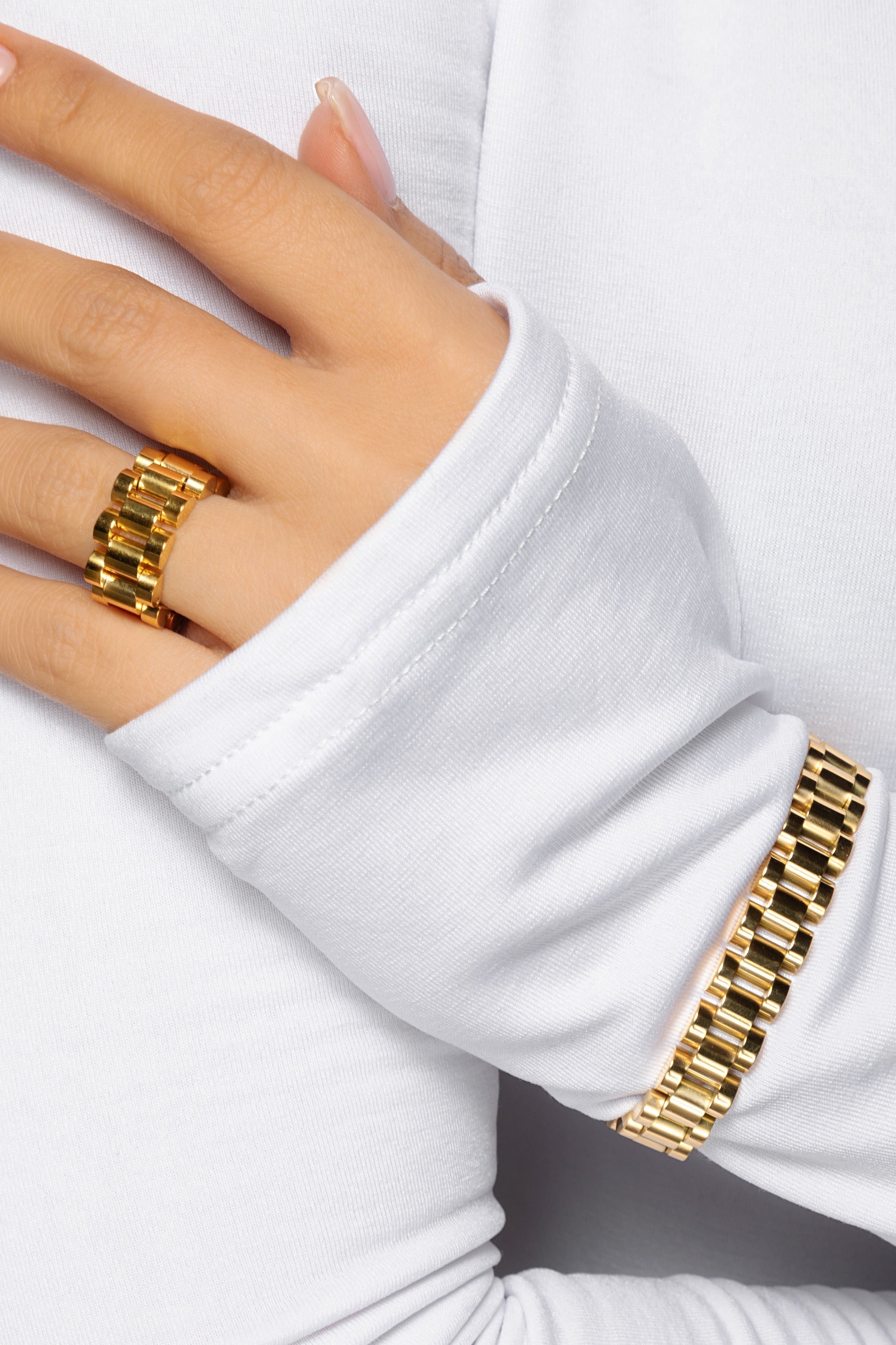 18k Gold Plated Stainless Steel Bracelet