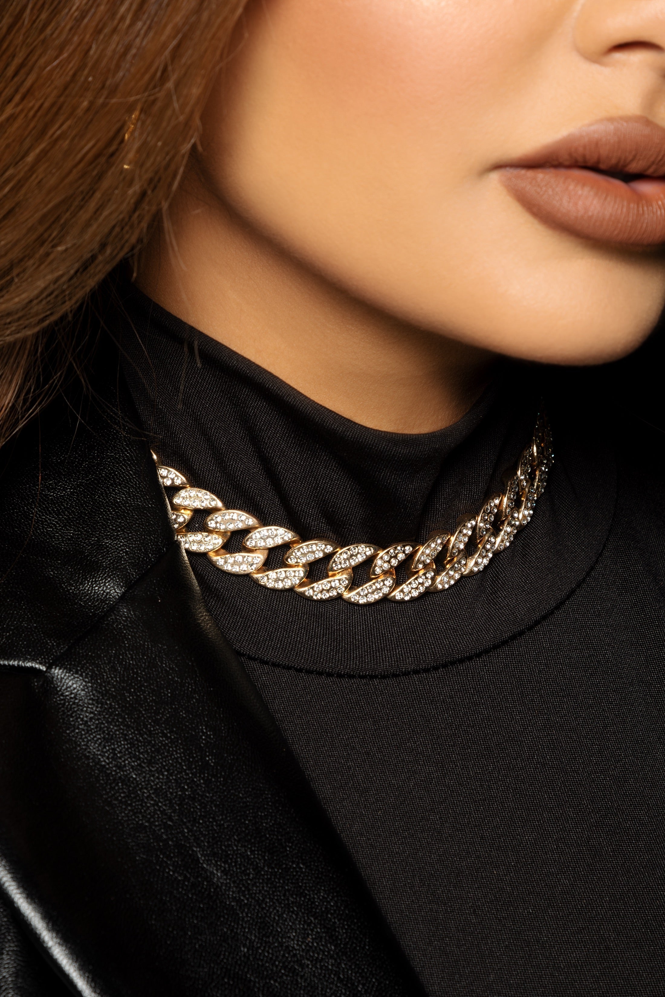 Adjustable Stone Cuban Necklace