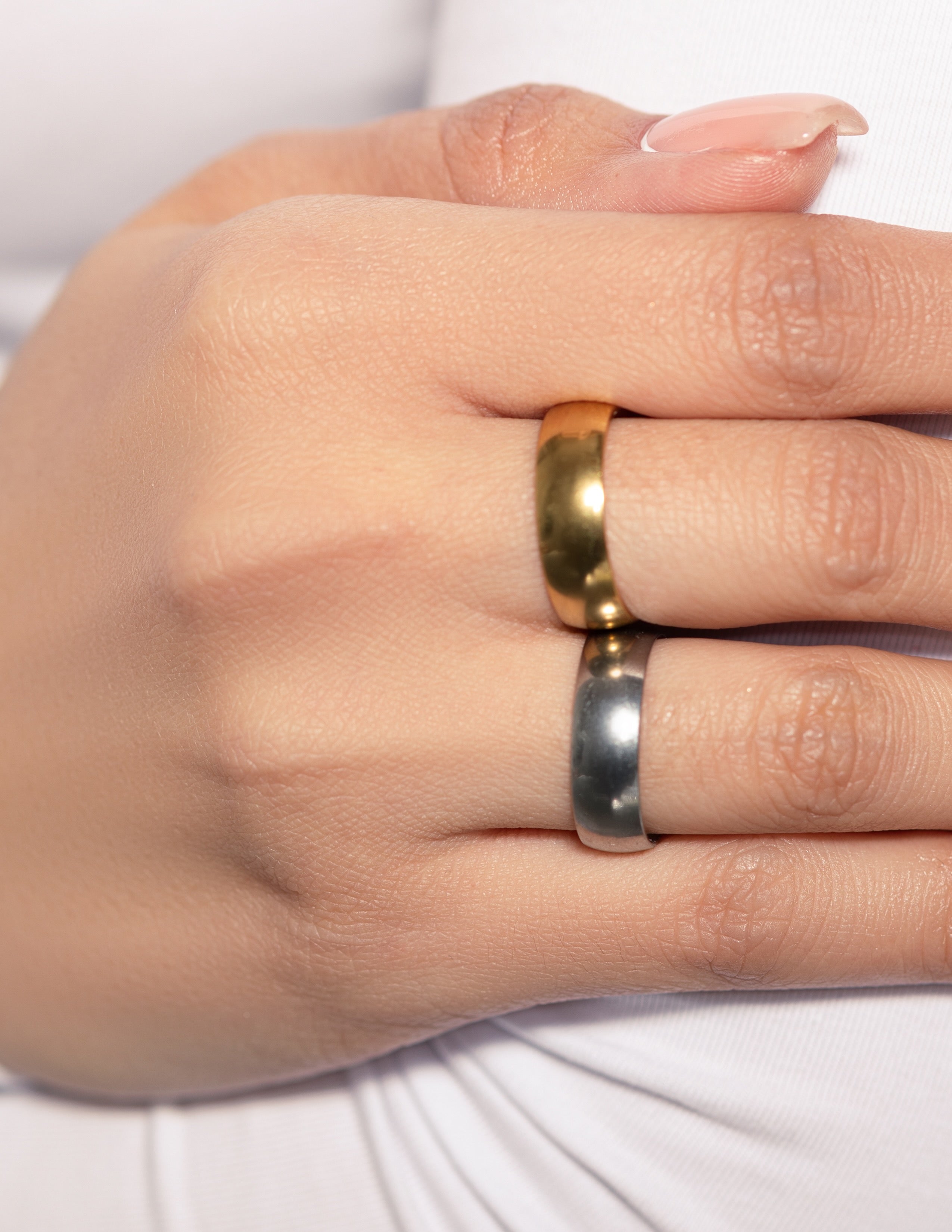 18k Gold Plated 6mm Stacker Ring
