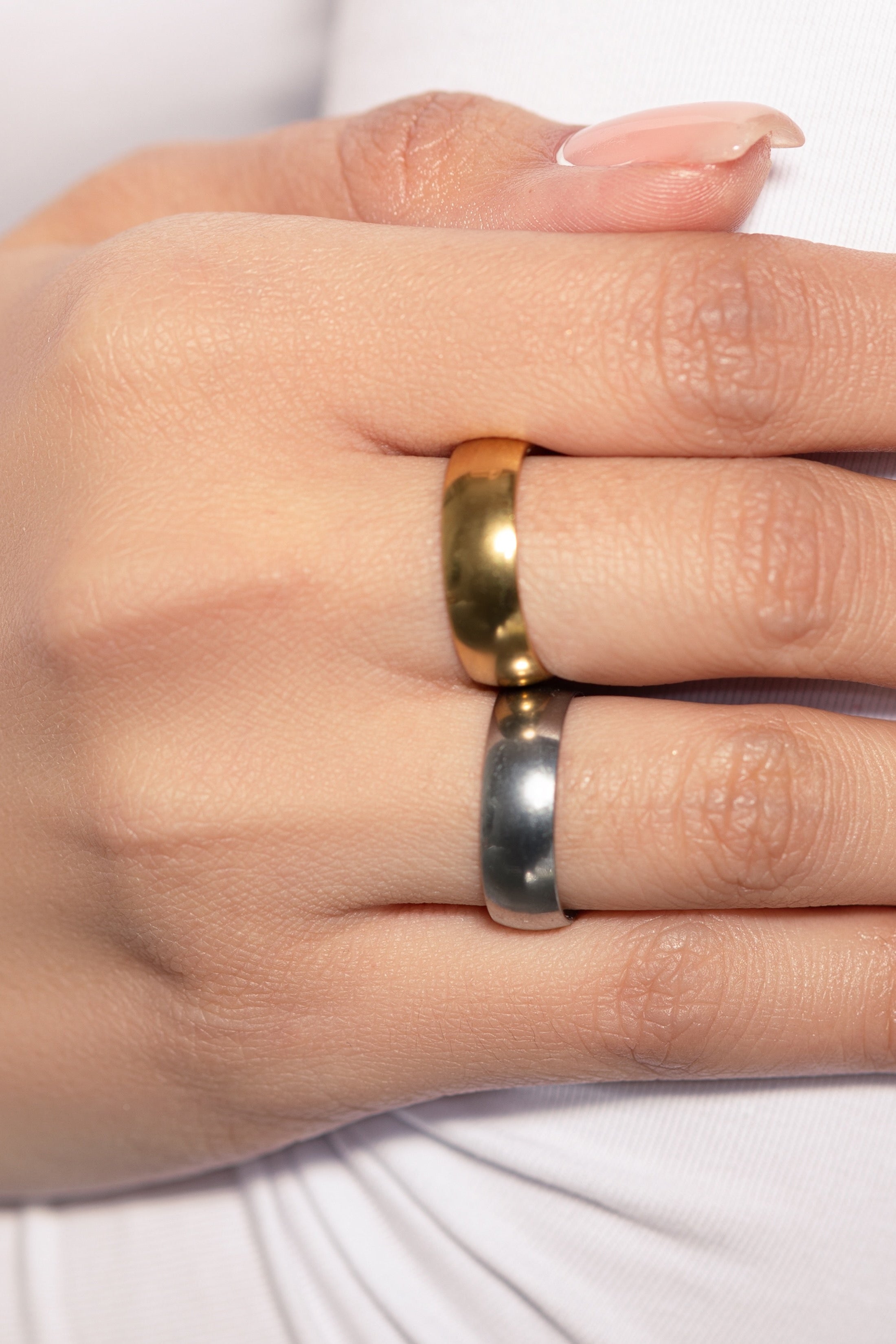 18k Gold Plated 6mm Stacker Ring