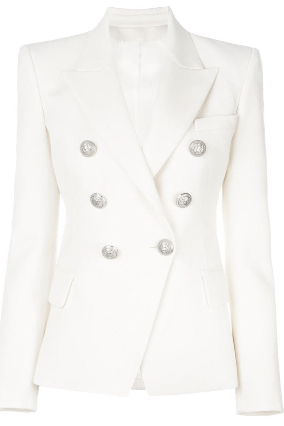 Silver Button Blazer - 7 Colors