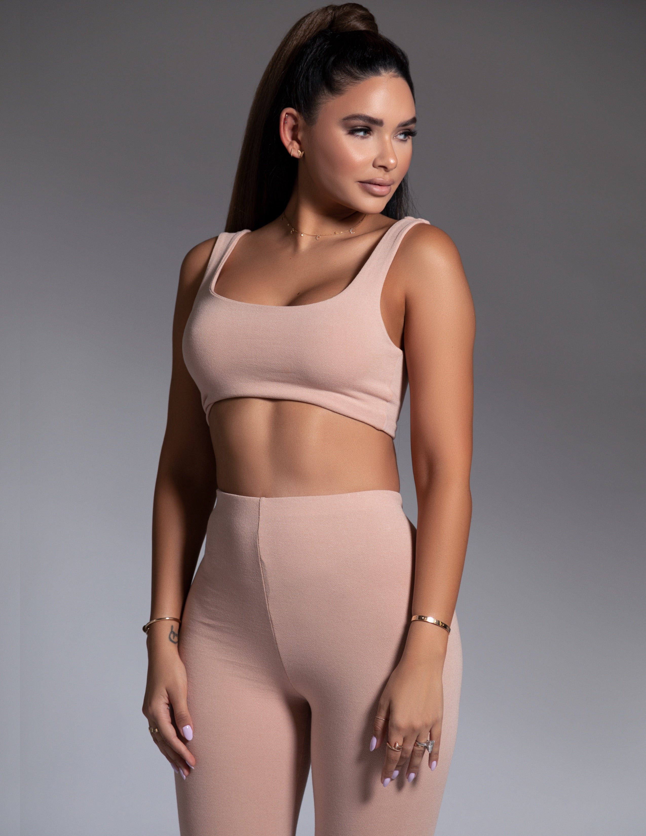 Crop Top + Leggings Set